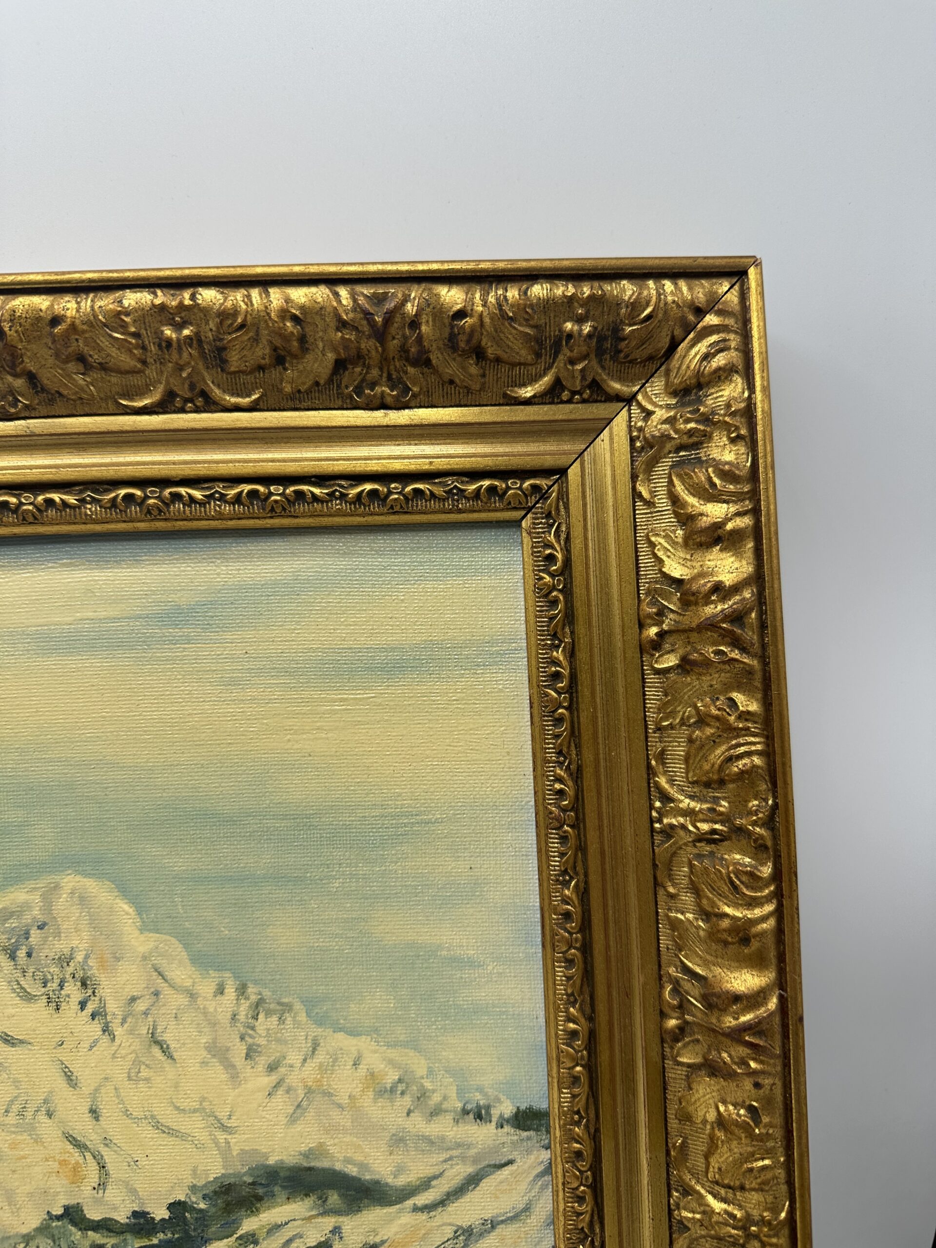 Ancienne peinture à l'huile paysage – Image 10