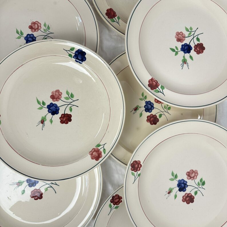 8 assiettes Mathilde Moulin des Loups Hamage