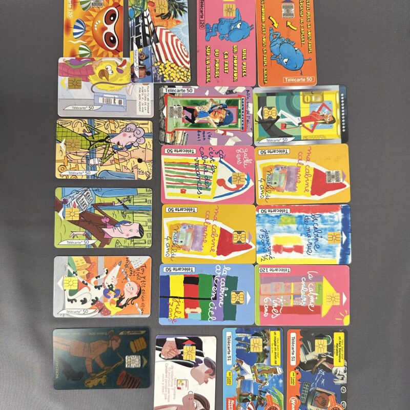 Collection de 20 cartes téléphonique Télécarte