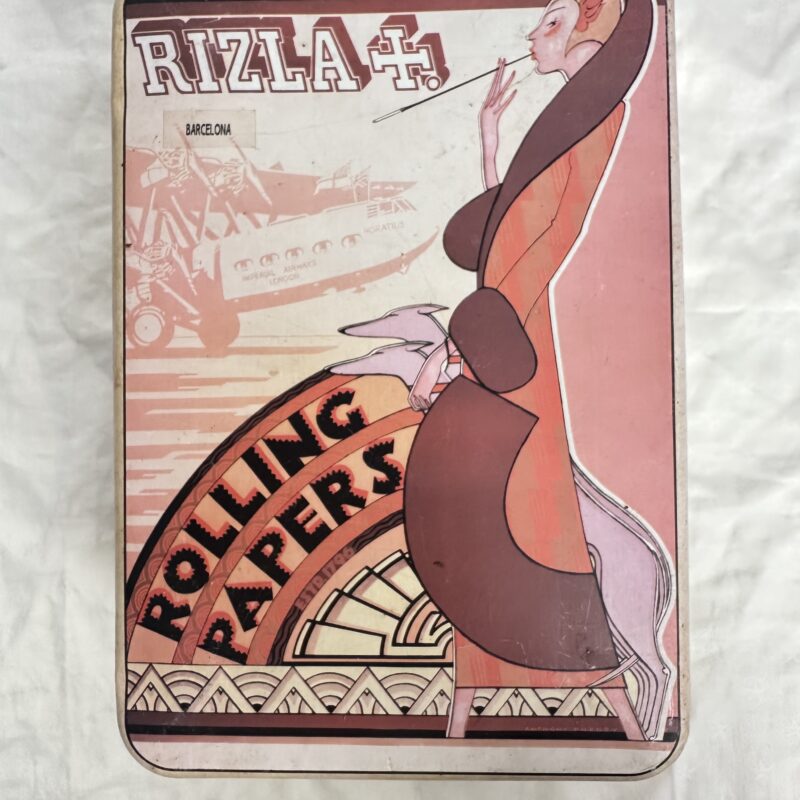 Ancienne boite en métal RIZLA + vintage