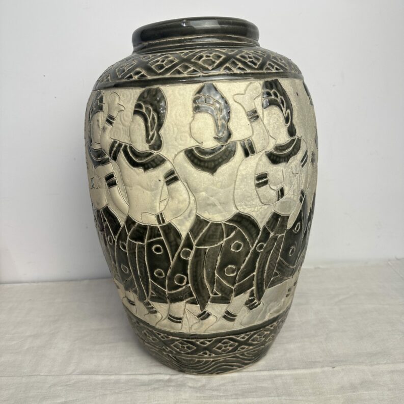 Grand vase en céramique émaillée Vietnam