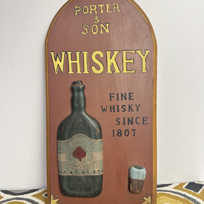Cadre en bois Porter & Son Whiskey