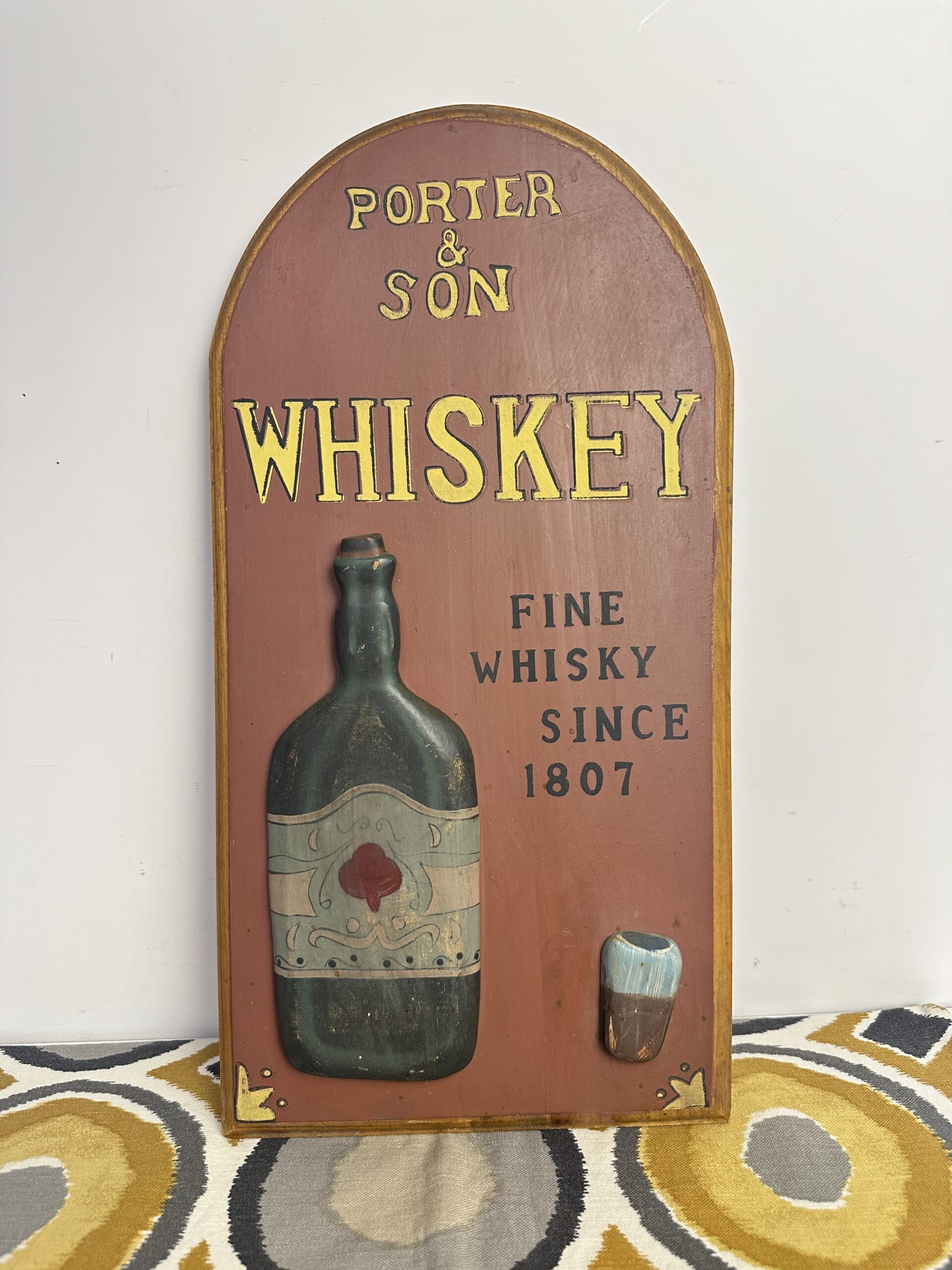 Cadre en bois Porter & Son Whiskey