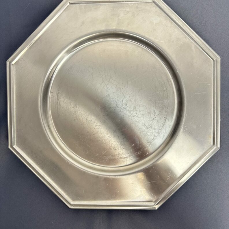 6 assiettes inox Jean Couzon Navarre