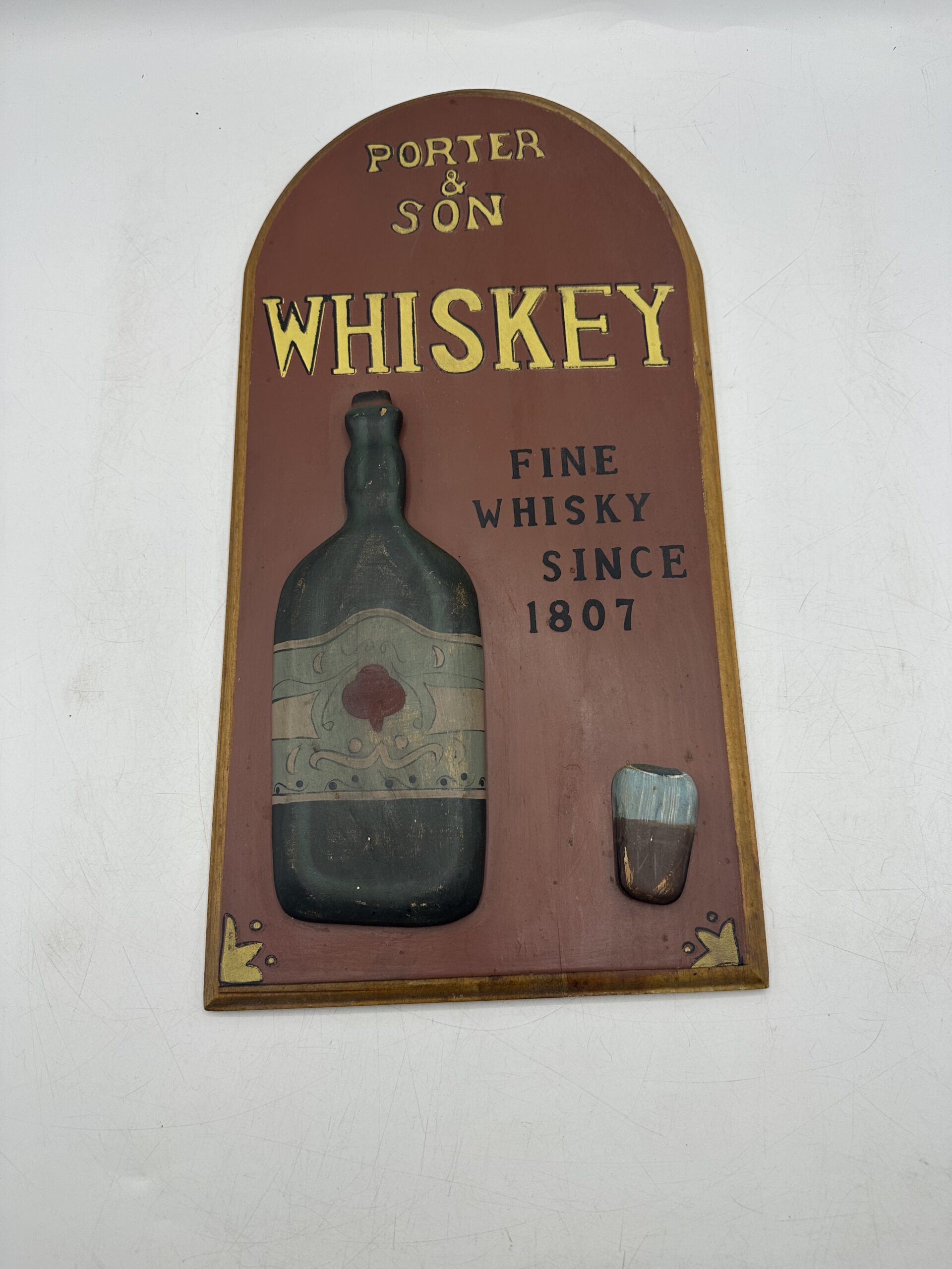 Cadre en bois Porter & Son Whiskey – Image 2