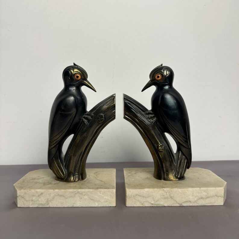 Serre livres oiseaux Franjou Hippolyte Moreau