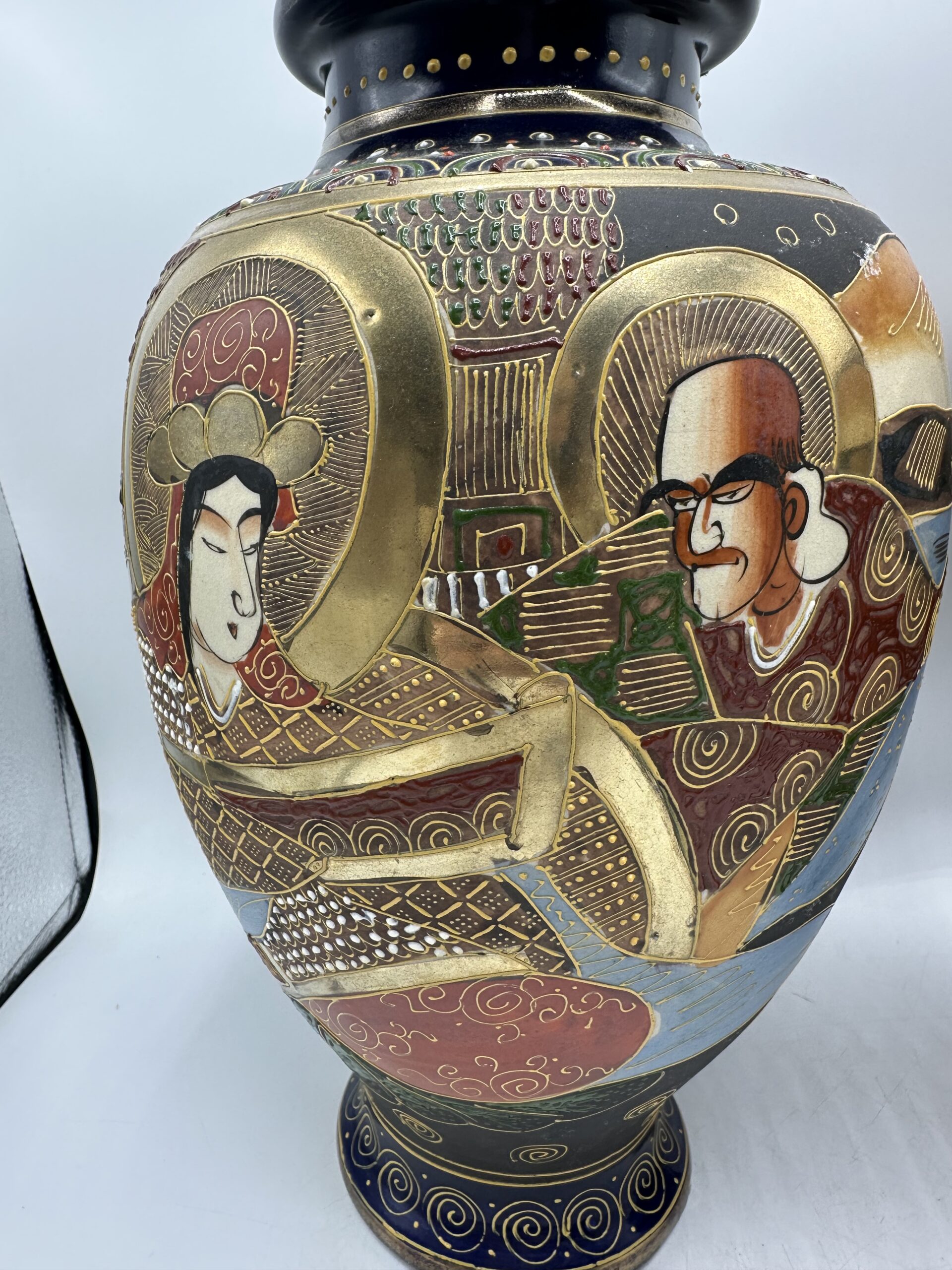 Lot de 2 vases japonais Satsuma – Image 6