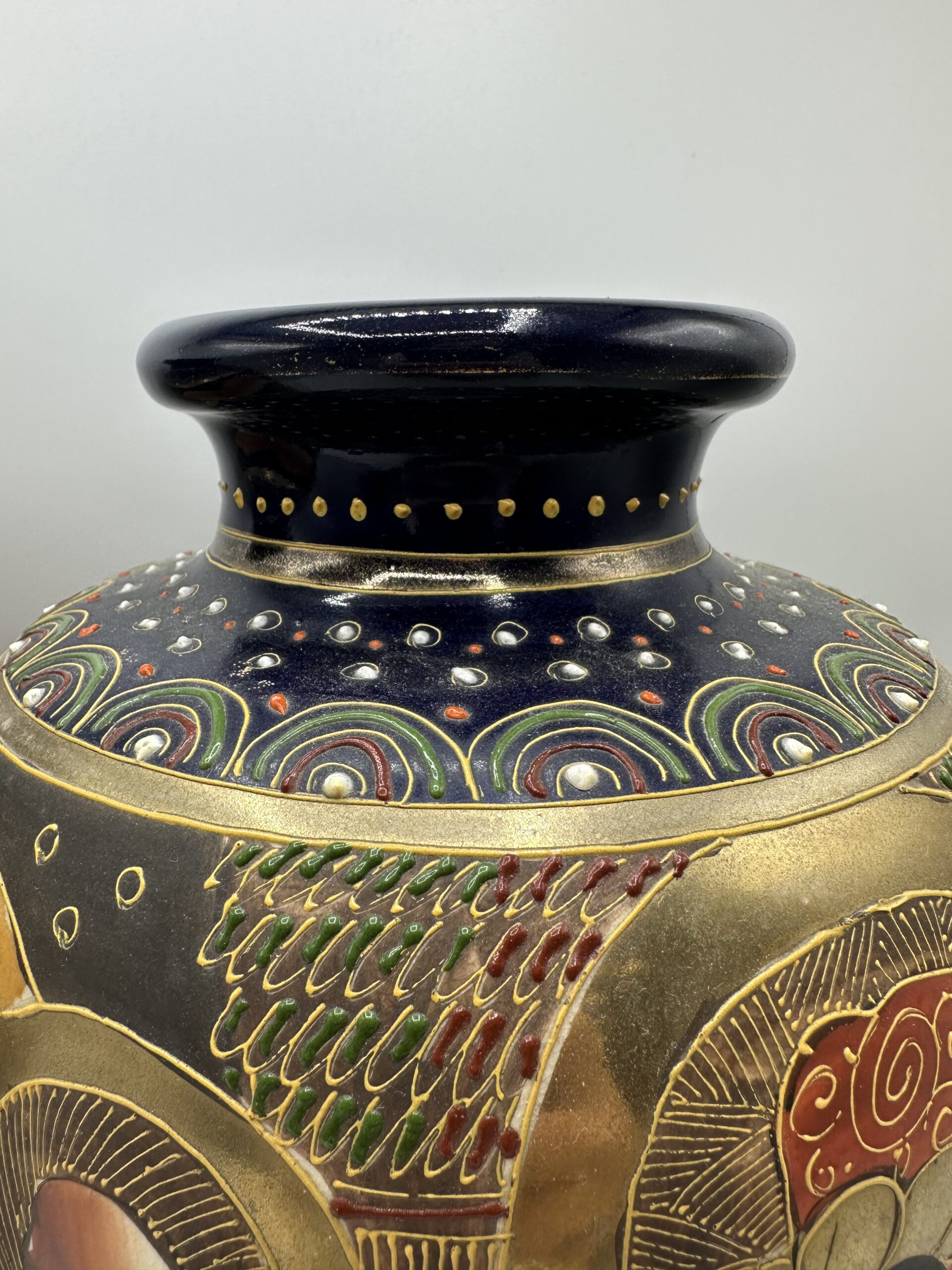 Lot de 2 vases japonais Satsuma – Image 11