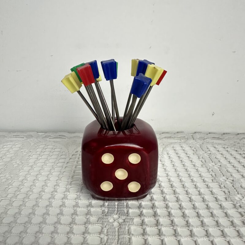 Porte piques escargots dé vintage