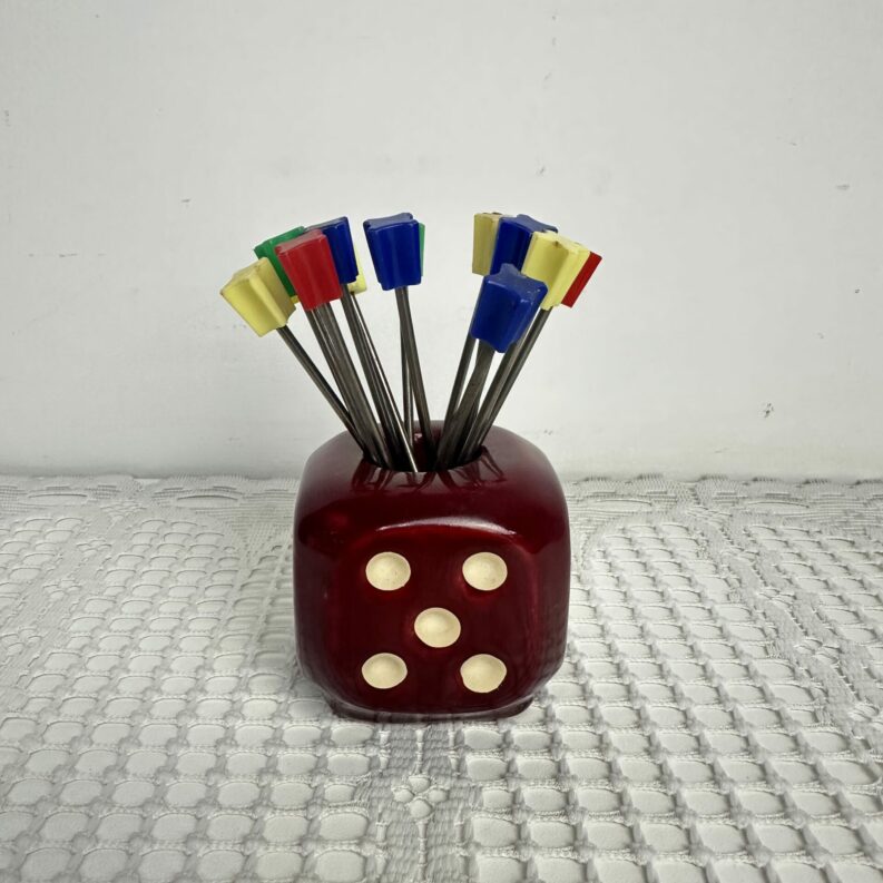 Porte piques escargots dé vintage