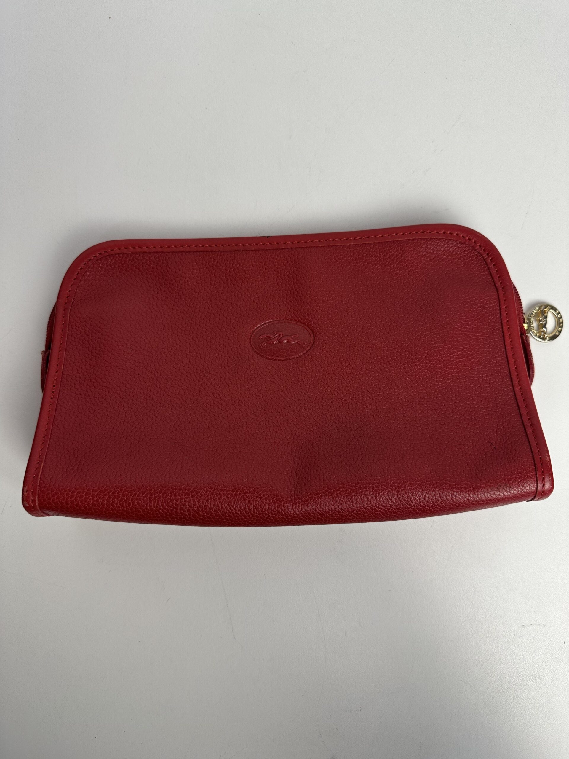 Pochette vintage Longchamp en cuir – Image 2