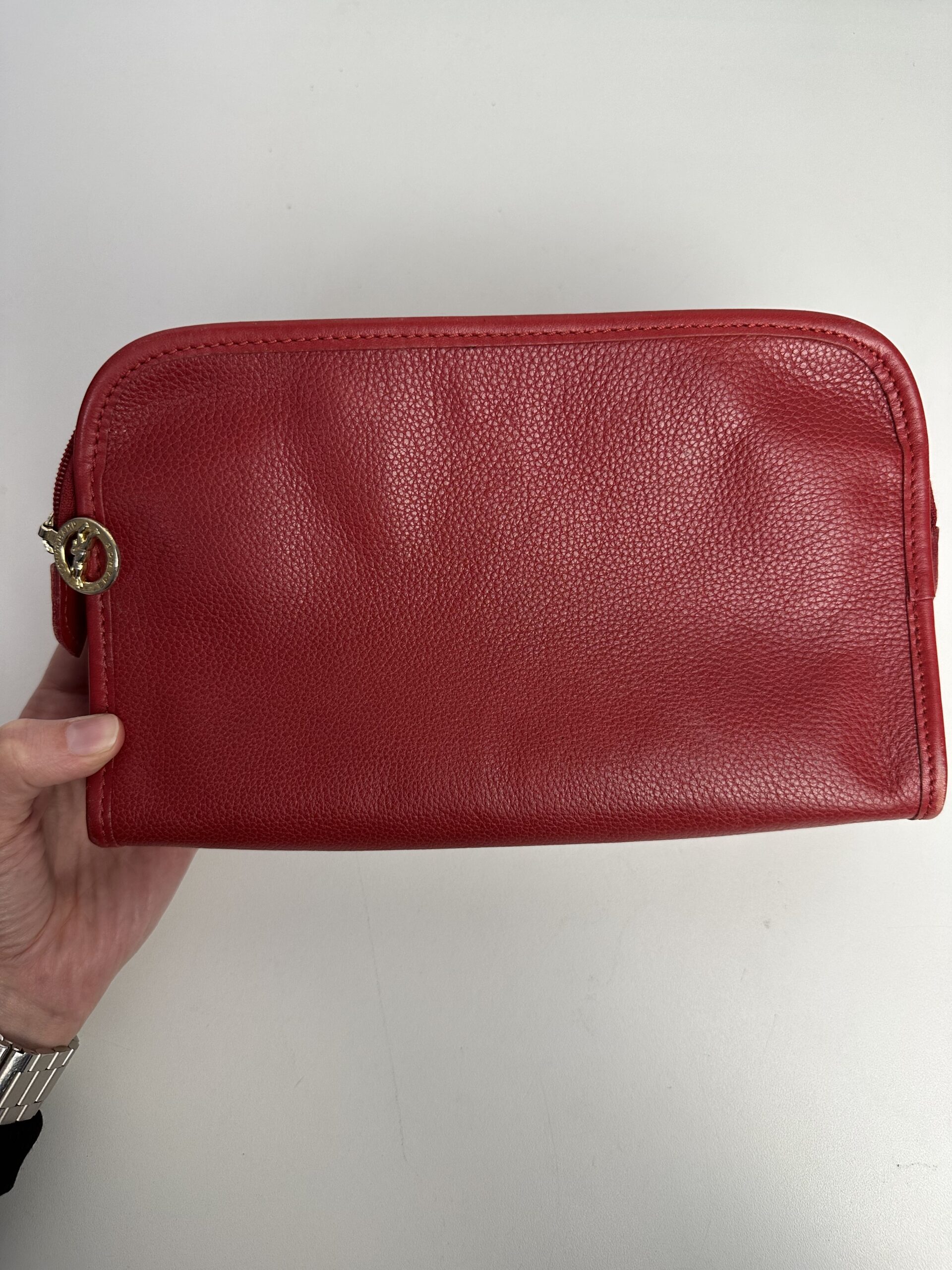 Pochette vintage Longchamp en cuir – Image 6
