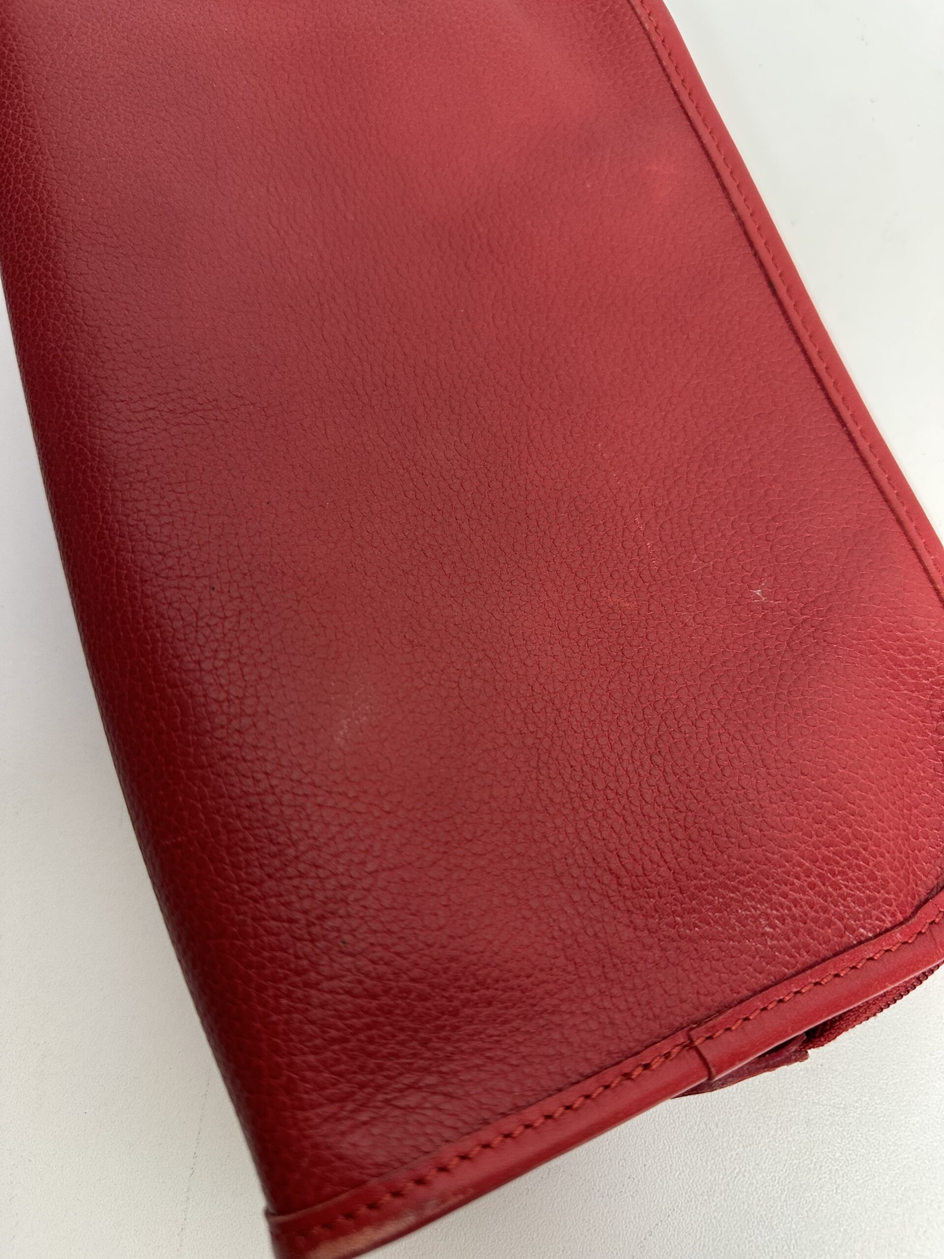 Pochette vintage Longchamp en cuir – Image 8