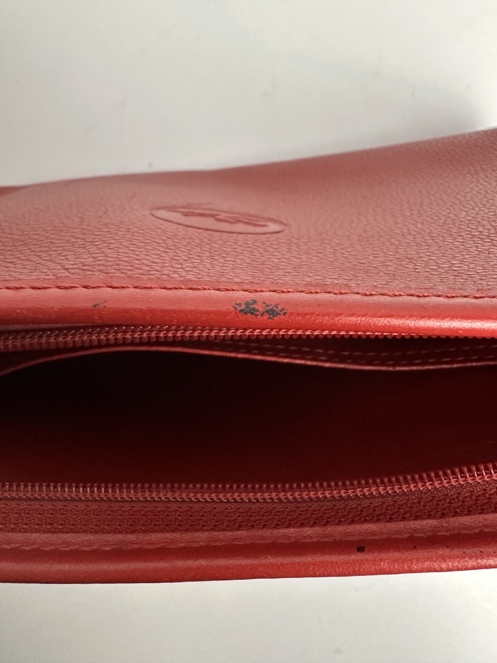 Pochette vintage Longchamp en cuir – Image 10