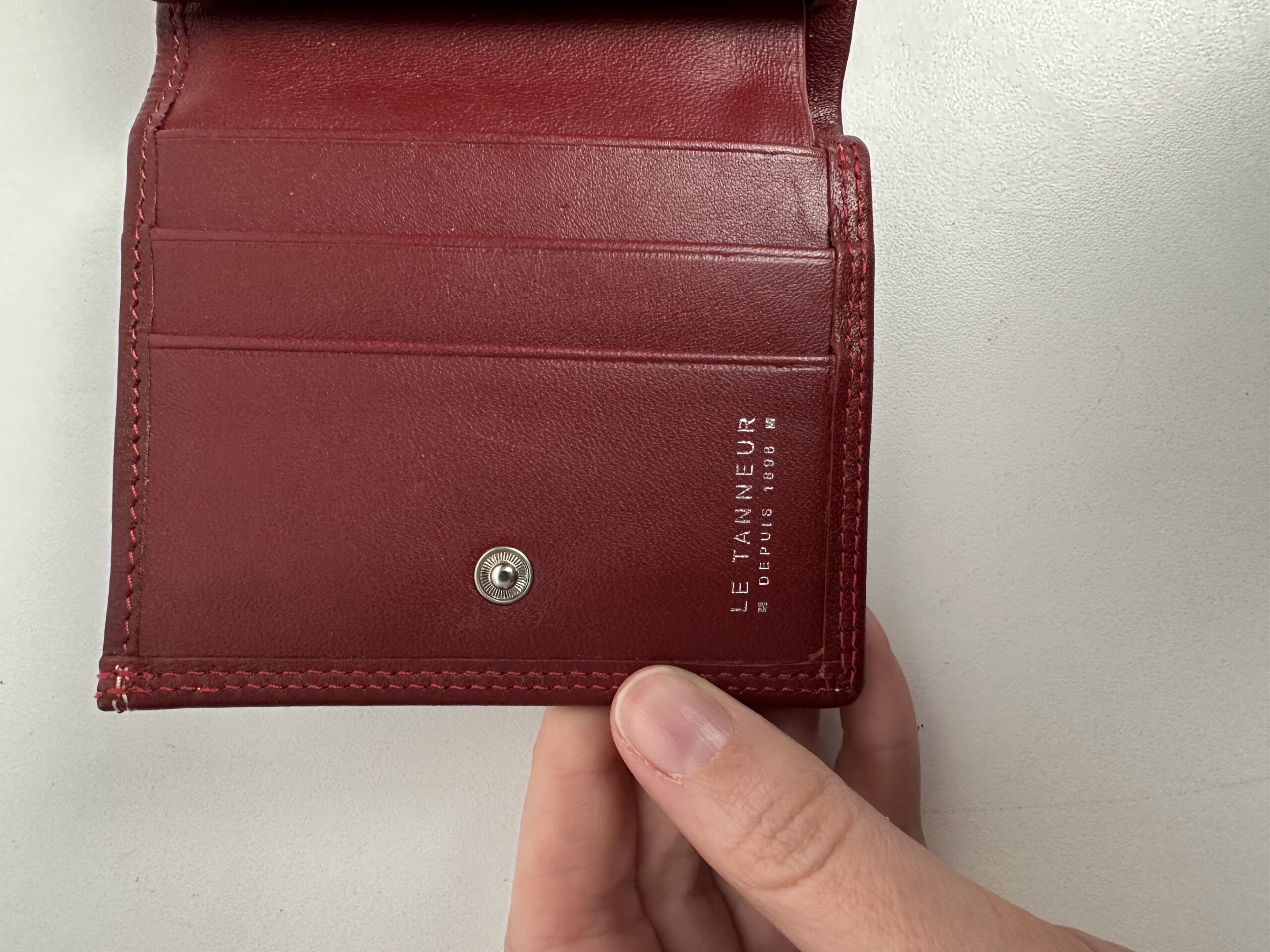 Porte monnaie en cuir Le Tanneur – Image 4