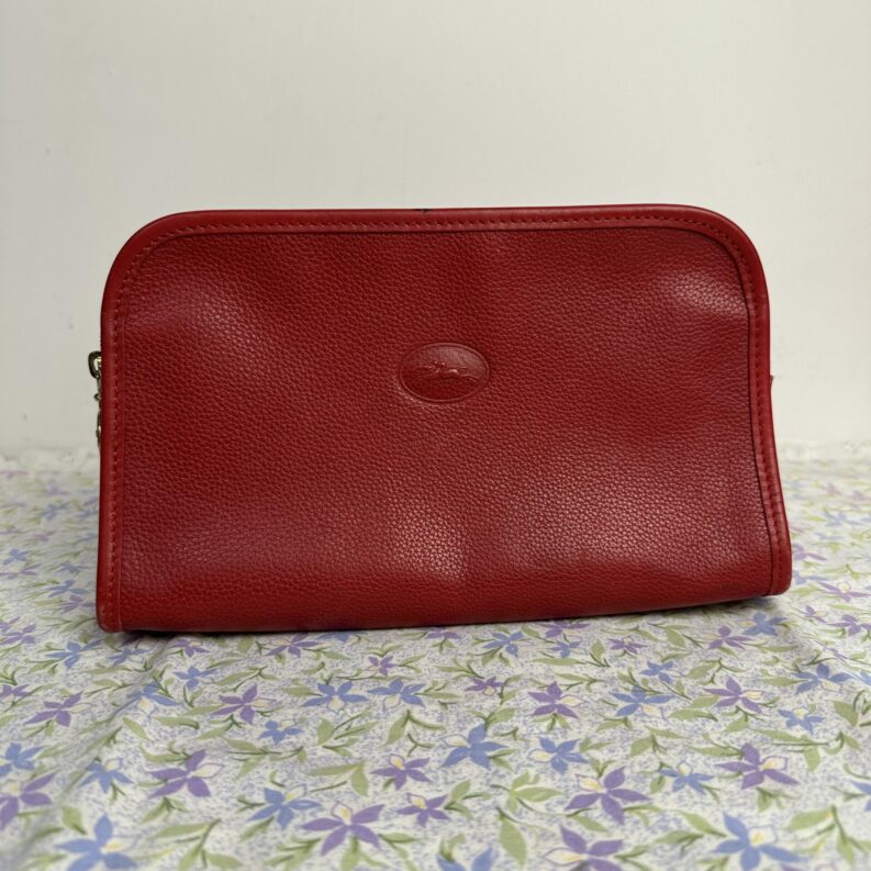 Pochette vintage Longchamp en cuir