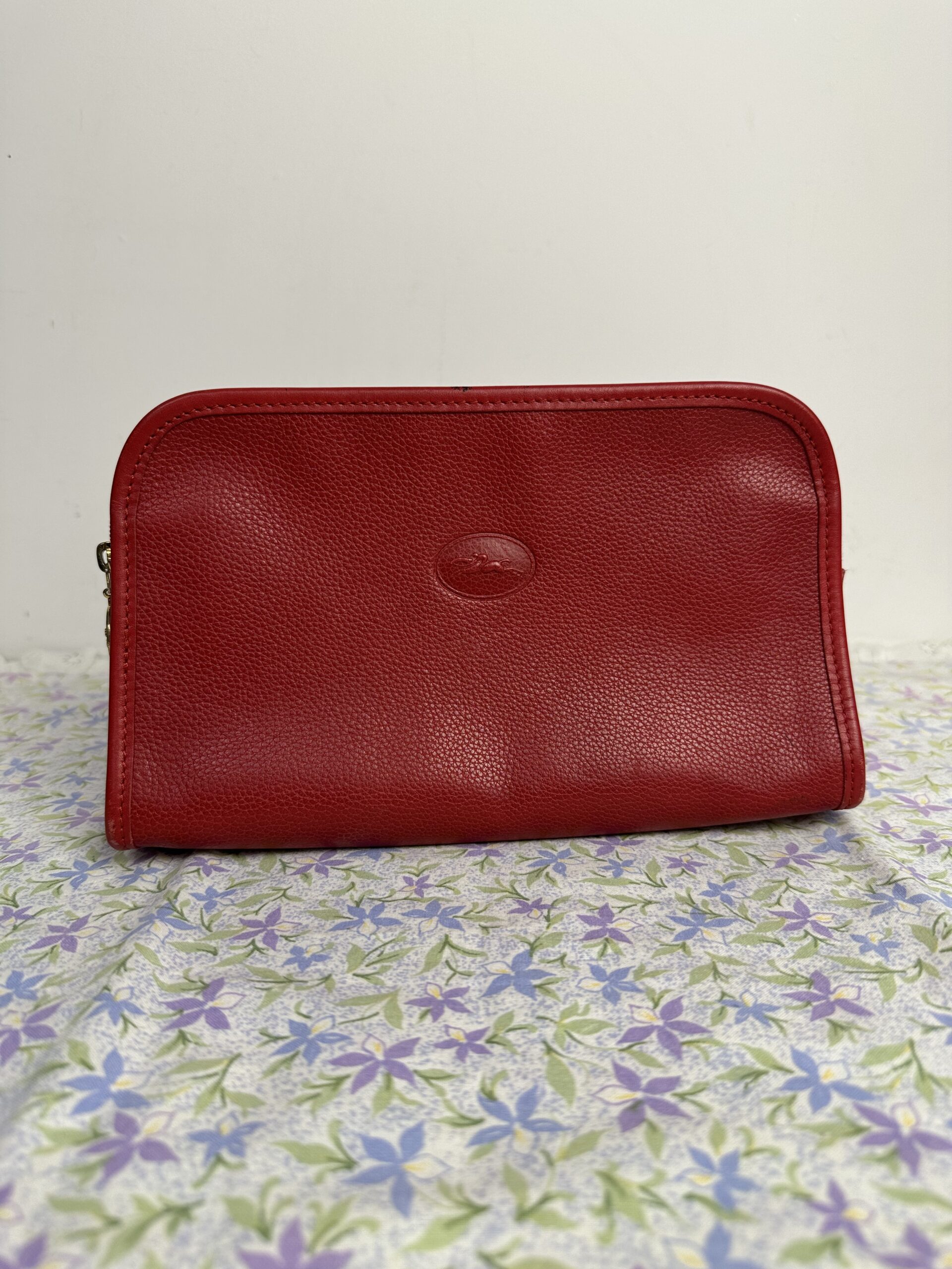 Pochette vintage Longchamp en cuir