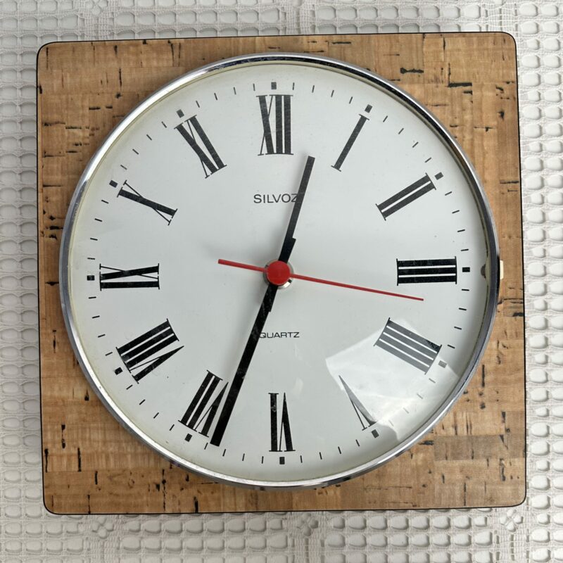 Ancienne horloge murale Silvoz vintage