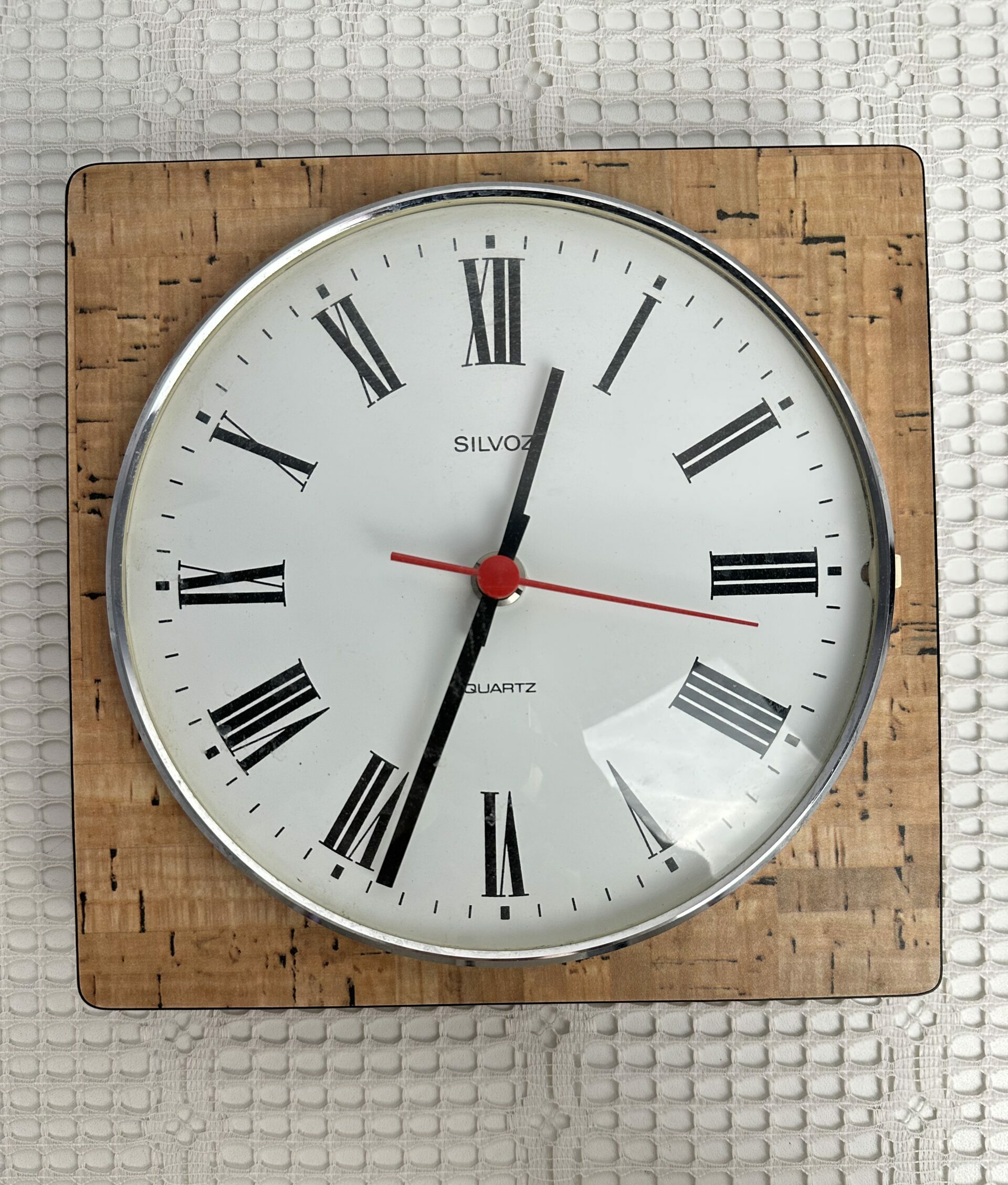 Ancienne horloge murale Silvoz vintage