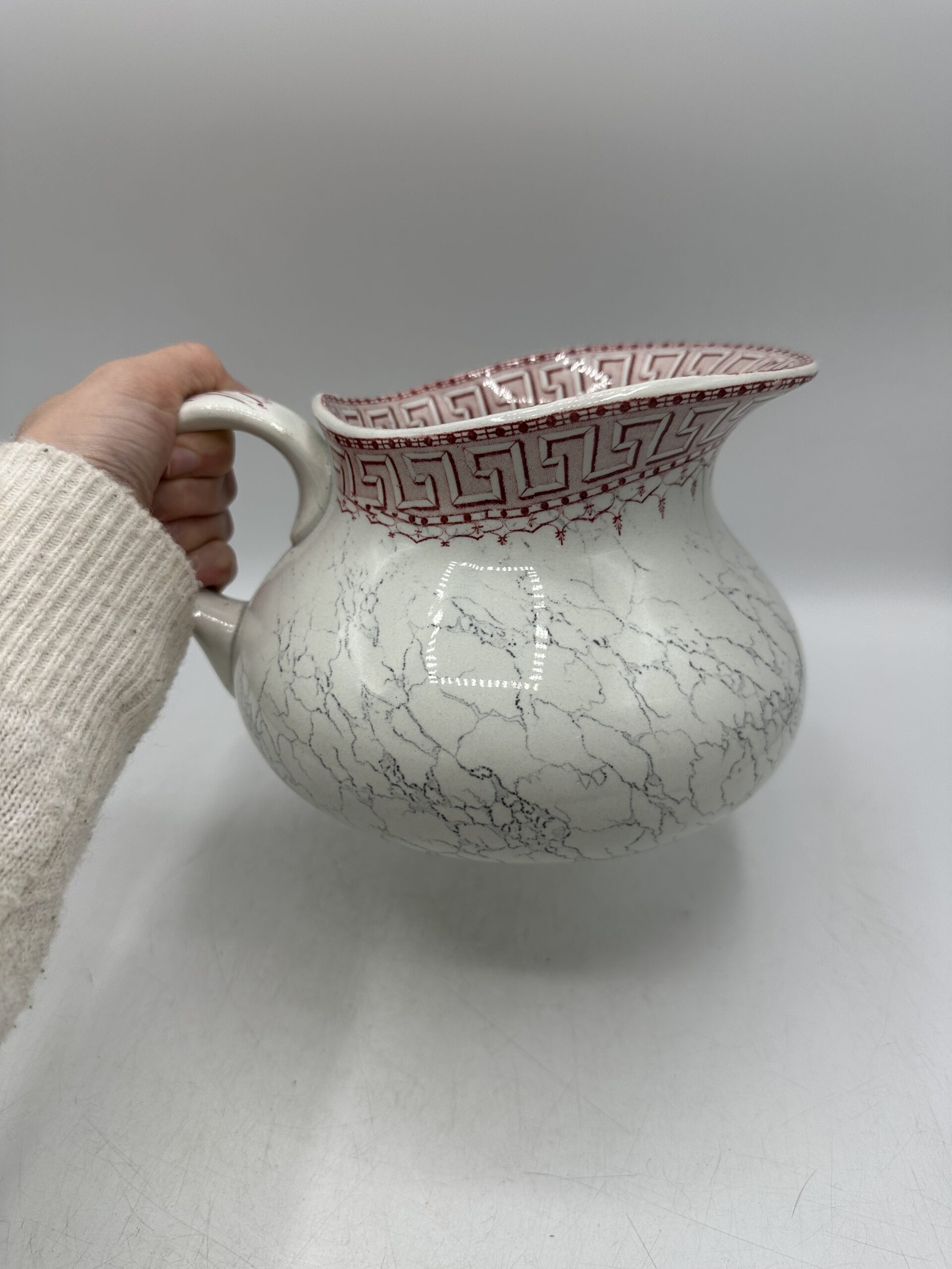 Ancien pichet de toilette Lunéville KG Athènes – Image 8