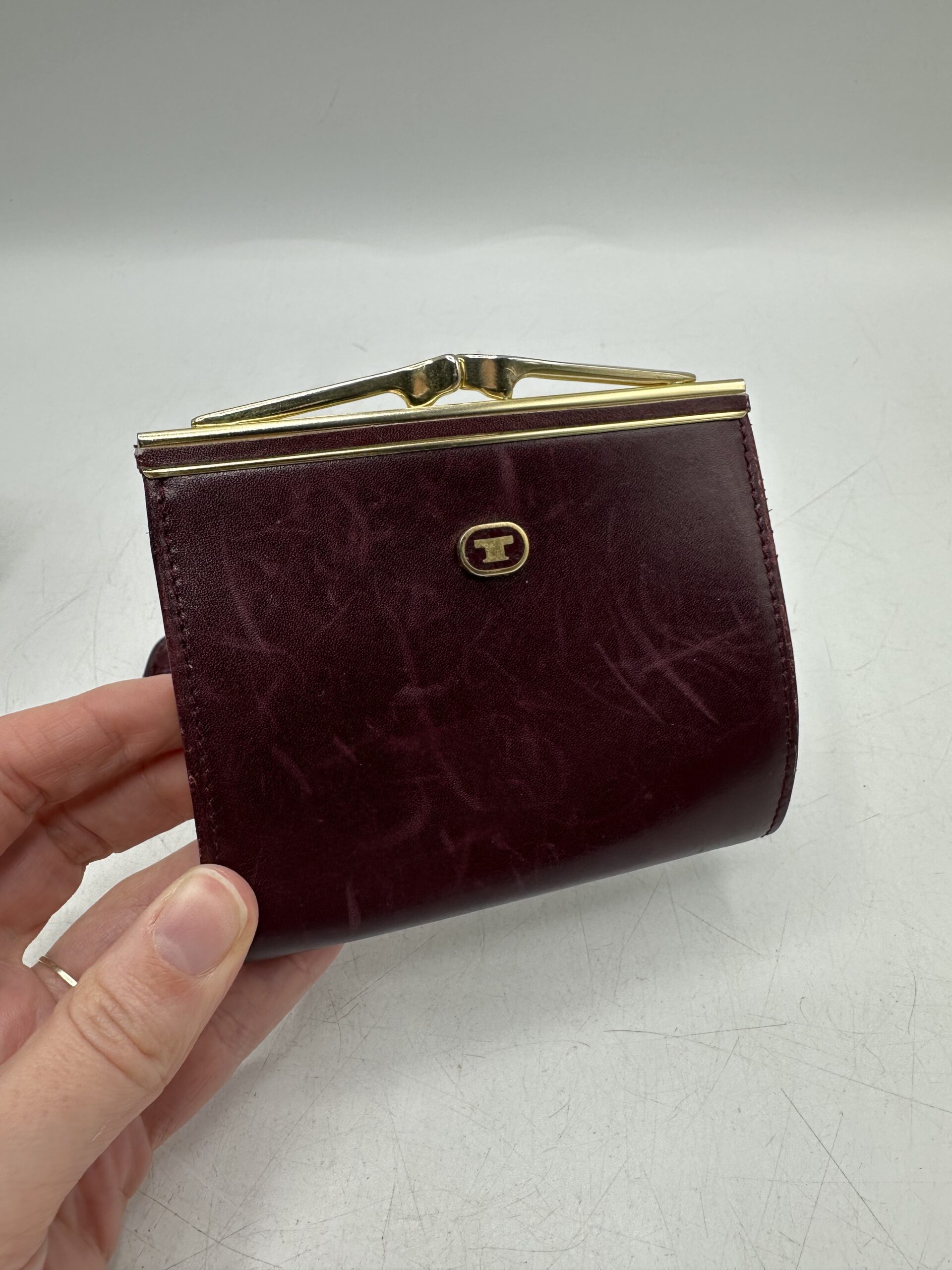 Ancien porte monnaie en cuir Le Tanneur vintage – Image 5