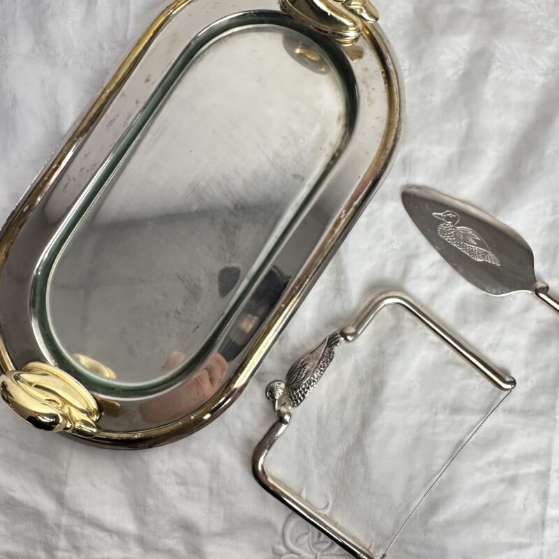 Service à foie gras métal argenté