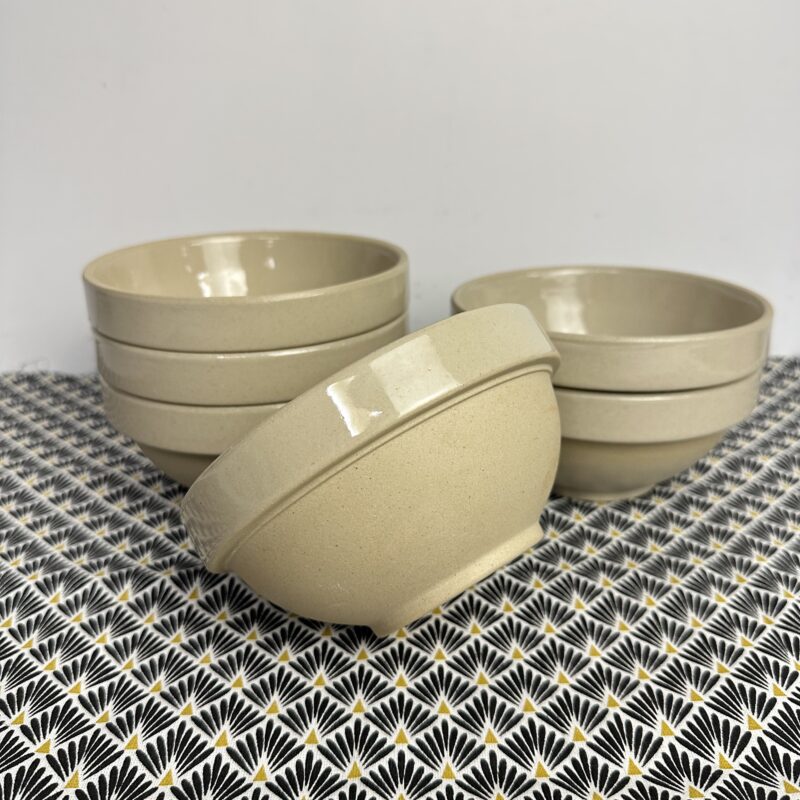 Ensemble 6 bols en grès