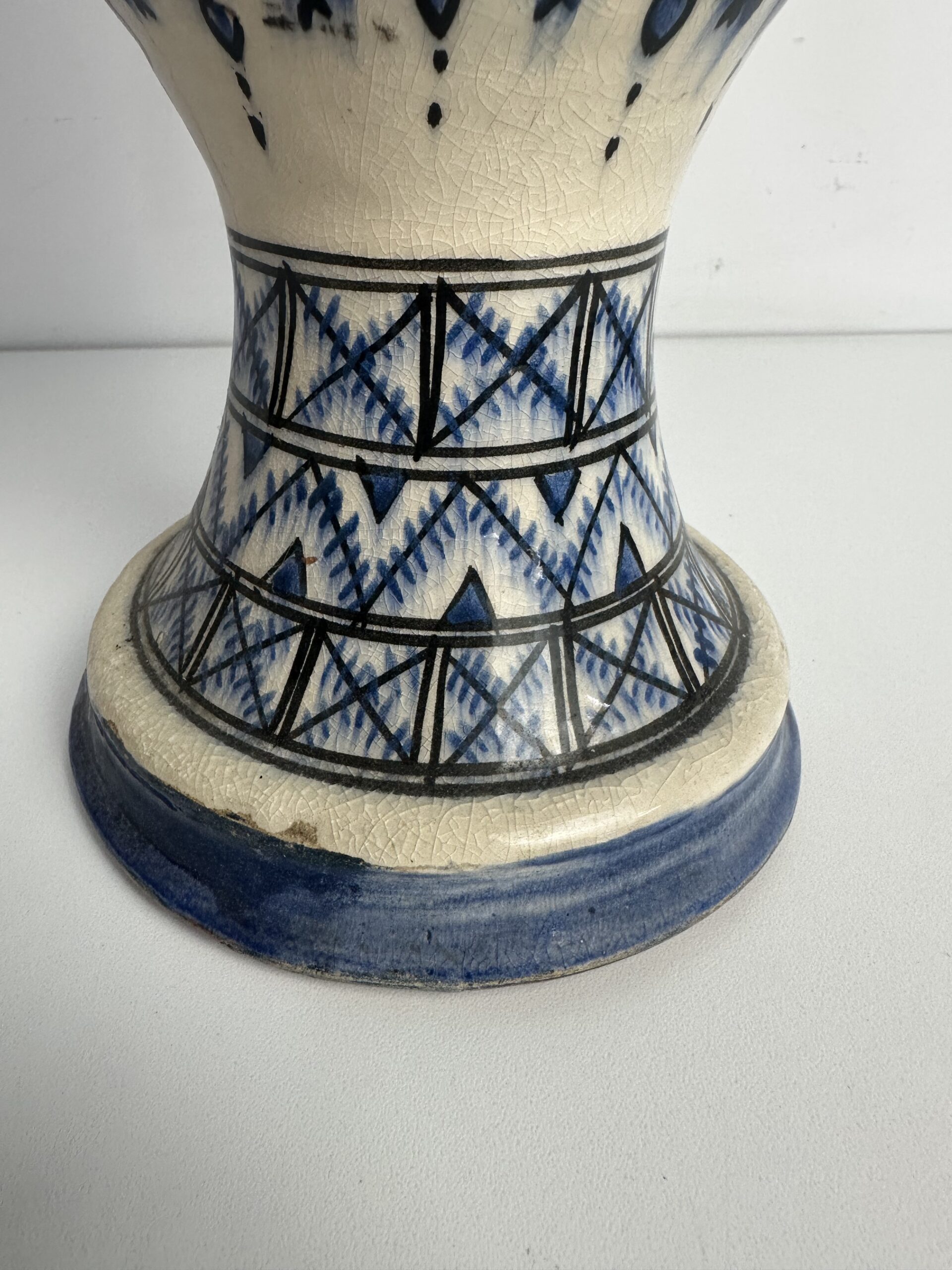 Grand vase marocain Safi bleu – Image 3