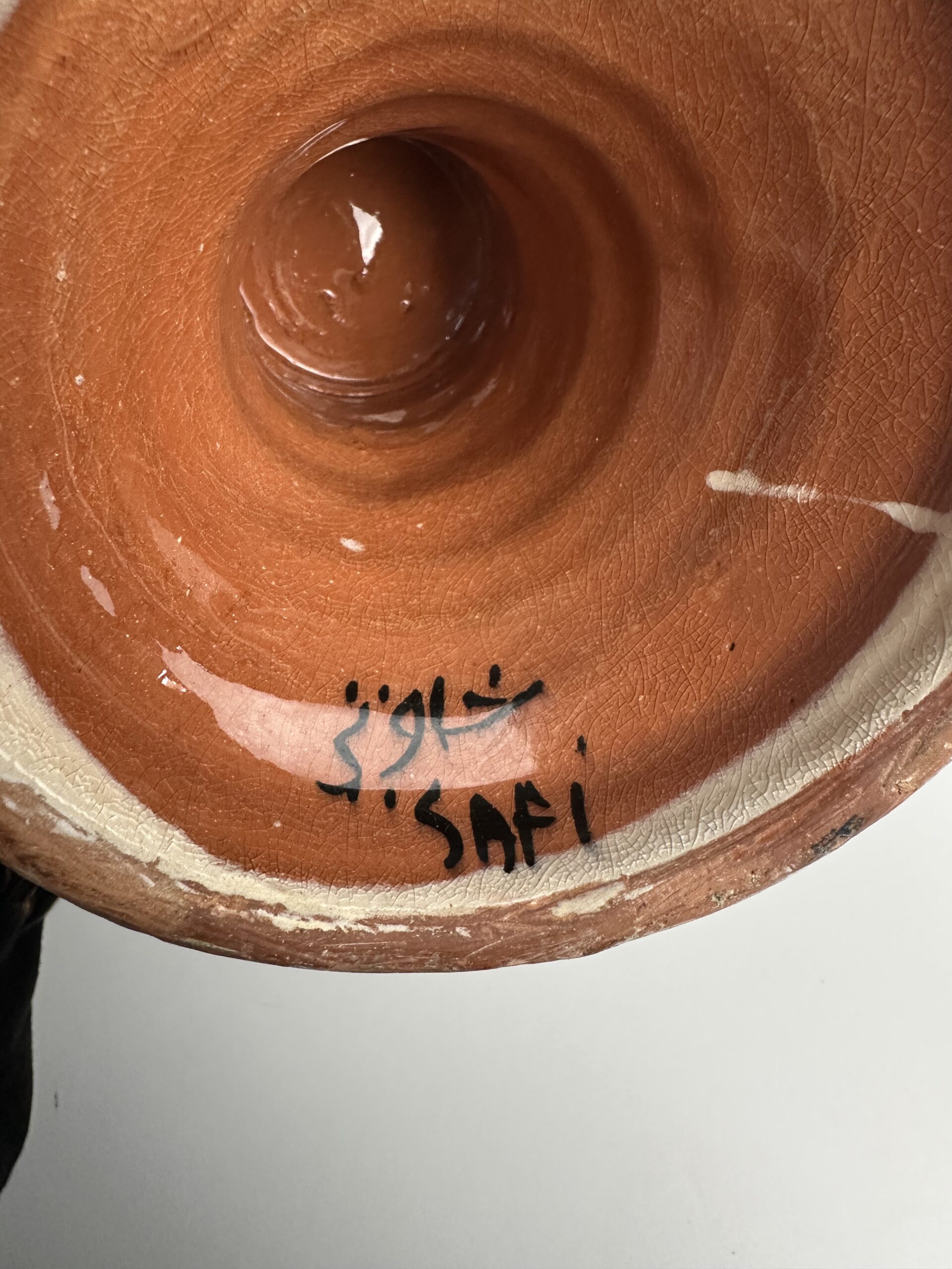 Grand vase marocain Safi bleu – Image 2