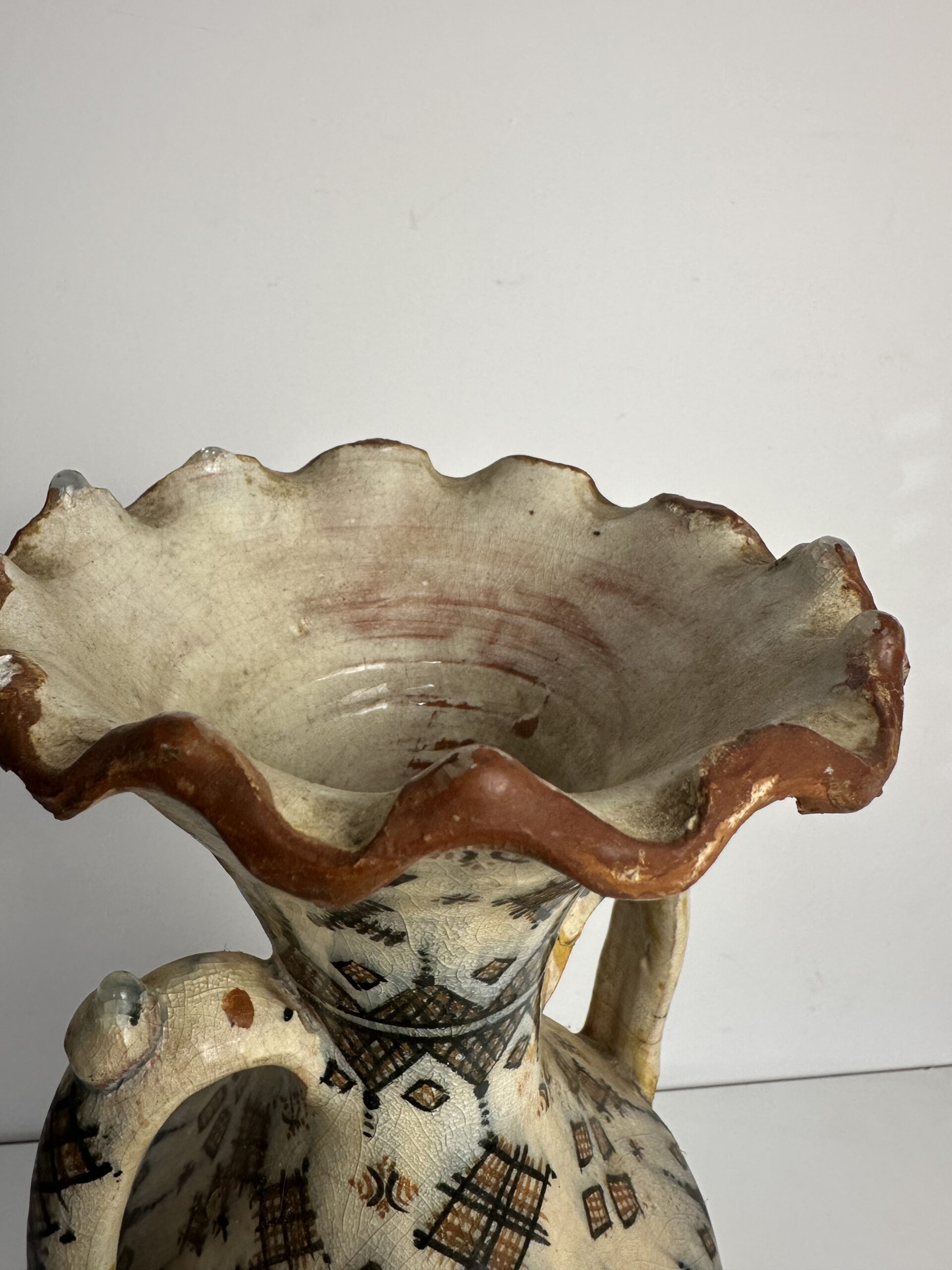 Grand vase marocain Safi marron – Image 10