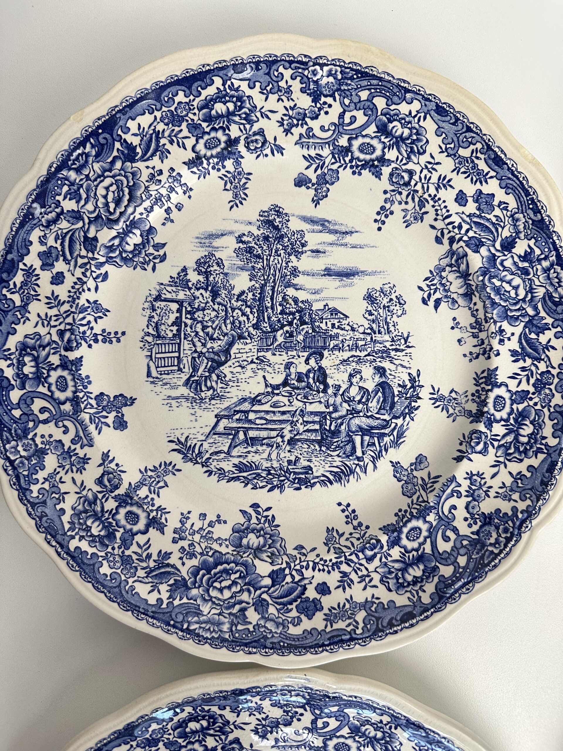 Lot de 6 assiettes anciennes Luneville – Image 5