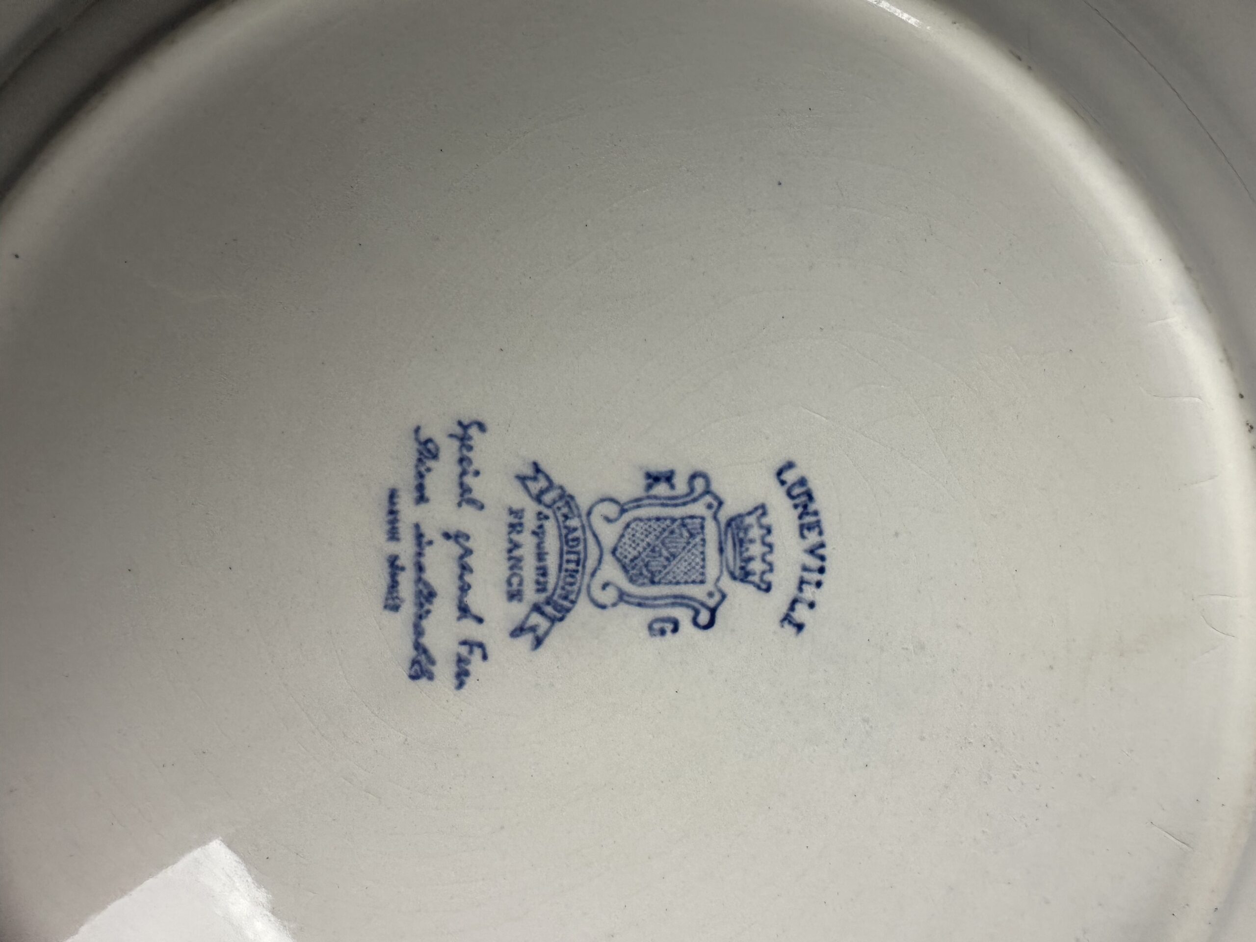 Lot de 6 assiettes anciennes Luneville – Image 13