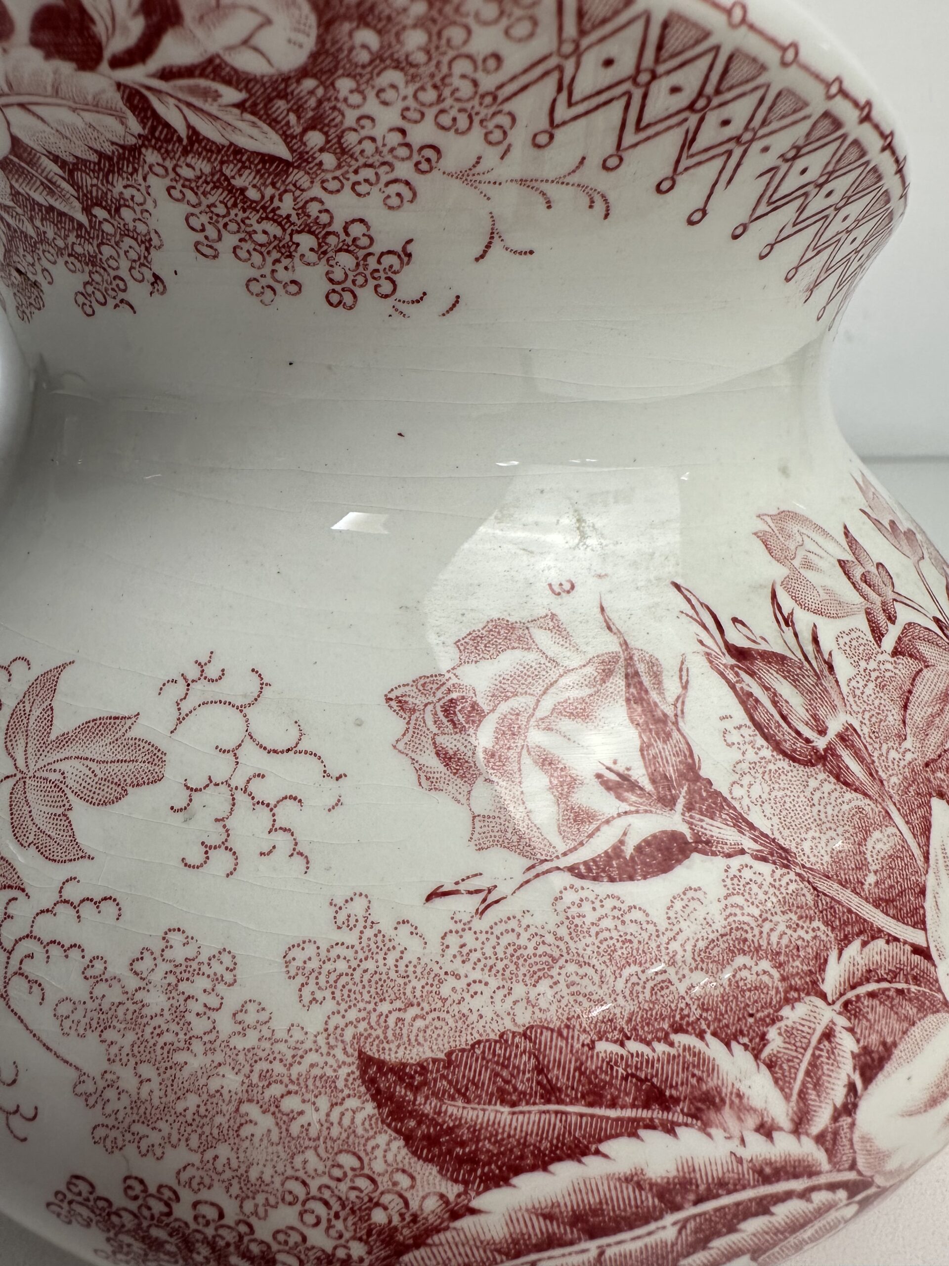 Ancien broc de toilettes Sarreguemines jardinière – Image 6