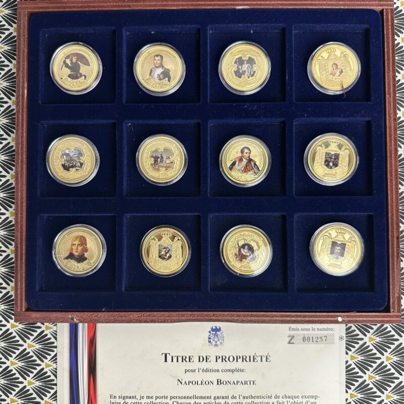 Collection 12 pièces Napoléon Bonaparte Comptoir Numismatique