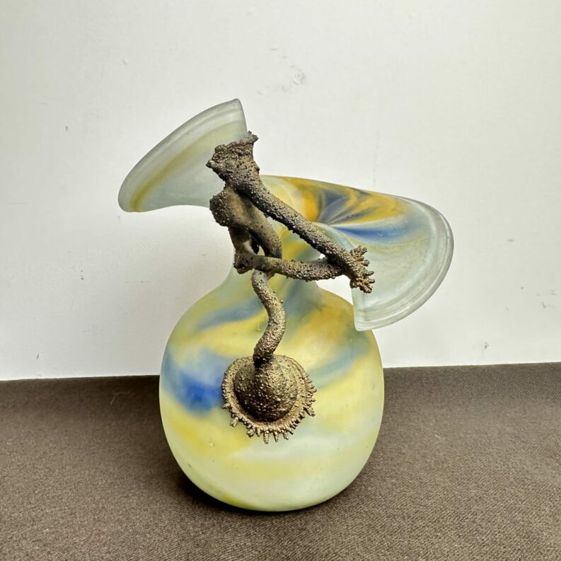 Vase pâte de verre F Silviy