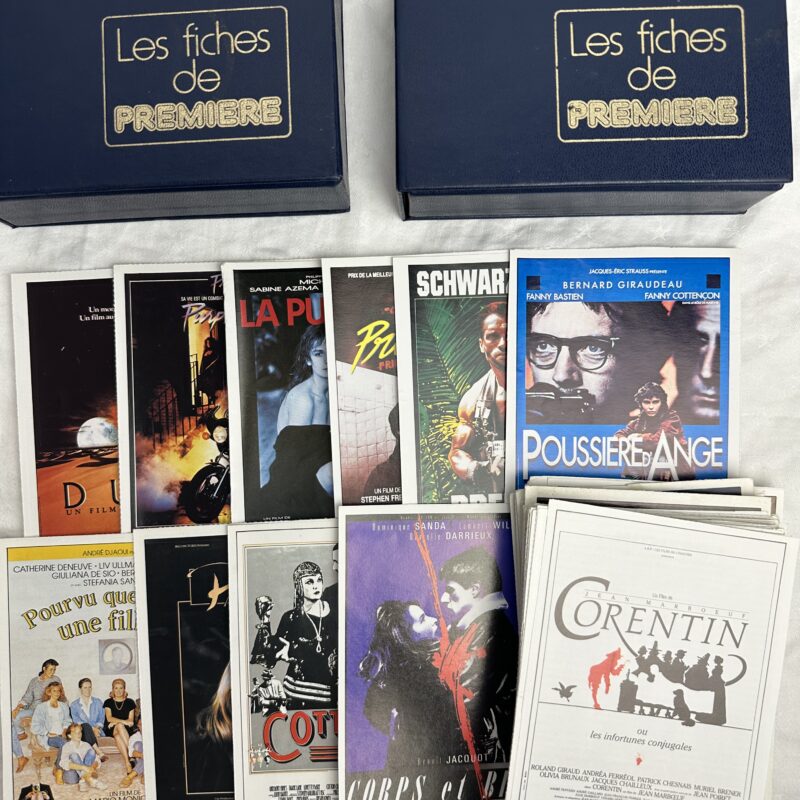 Collection fiches de cinéma années 80