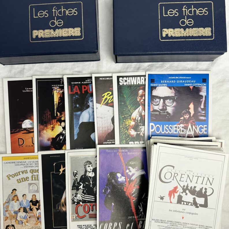 Collection fiches de cinéma années 80