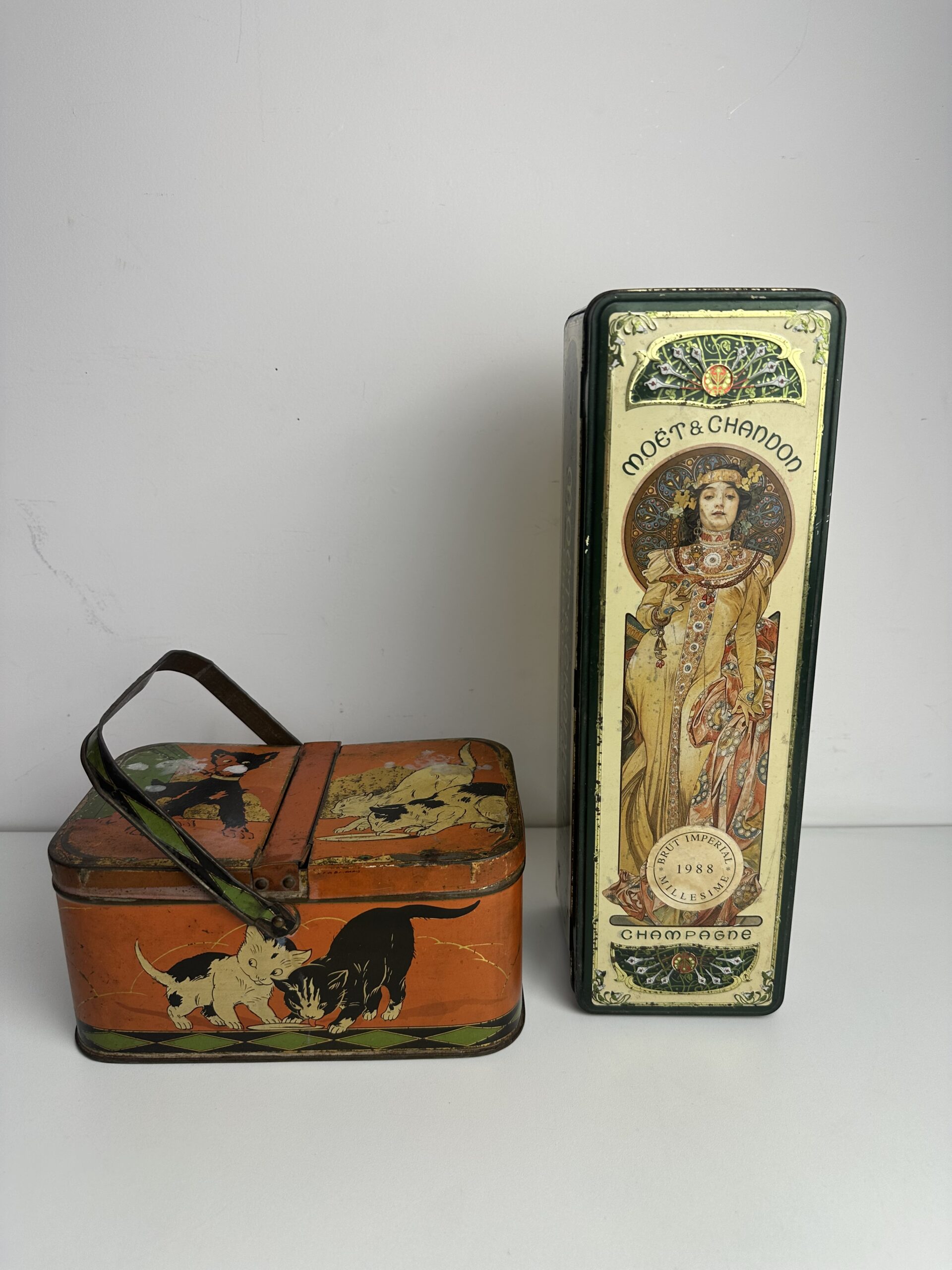 2 boites en métal vintage – Image 2