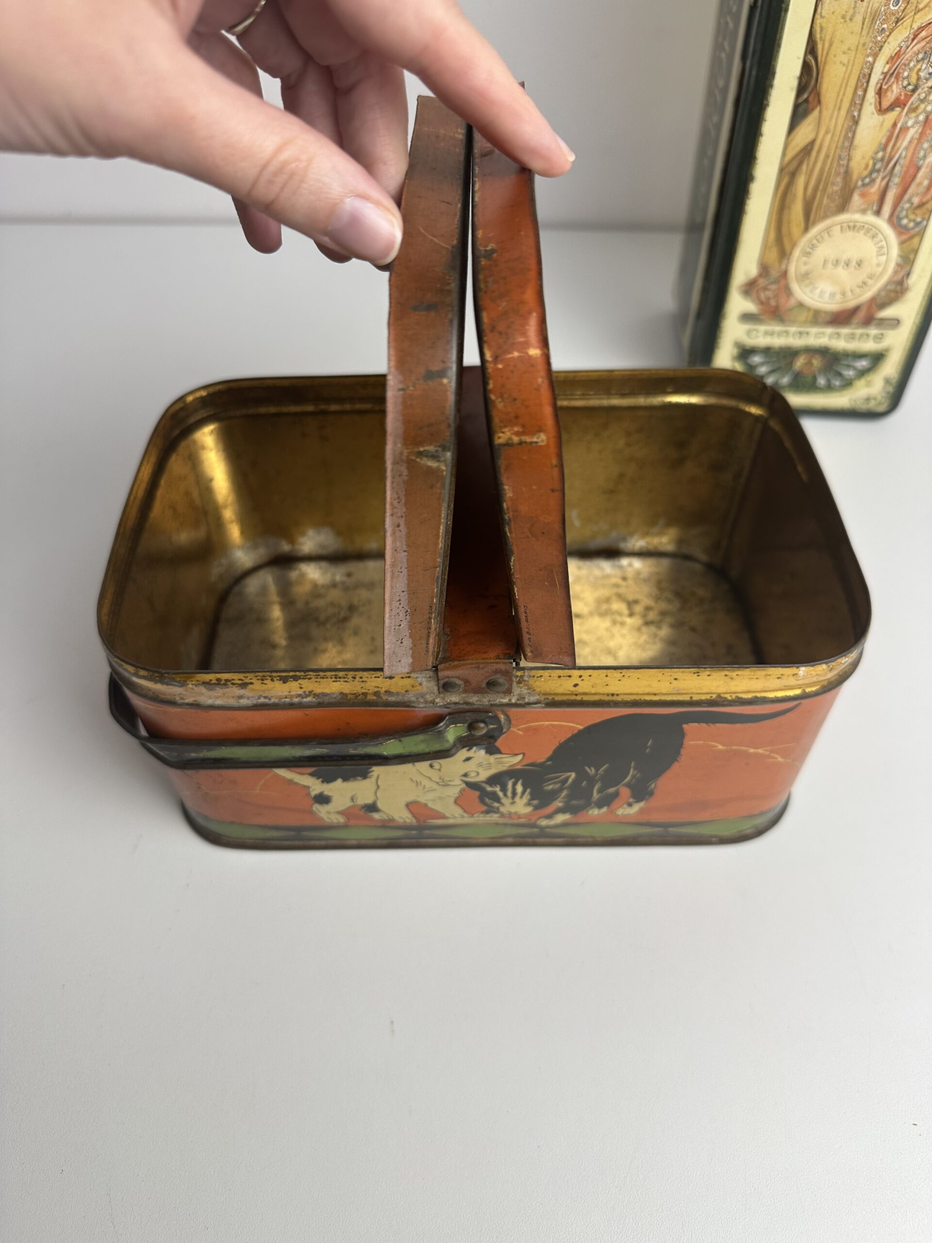 2 boites en métal vintage – Image 9