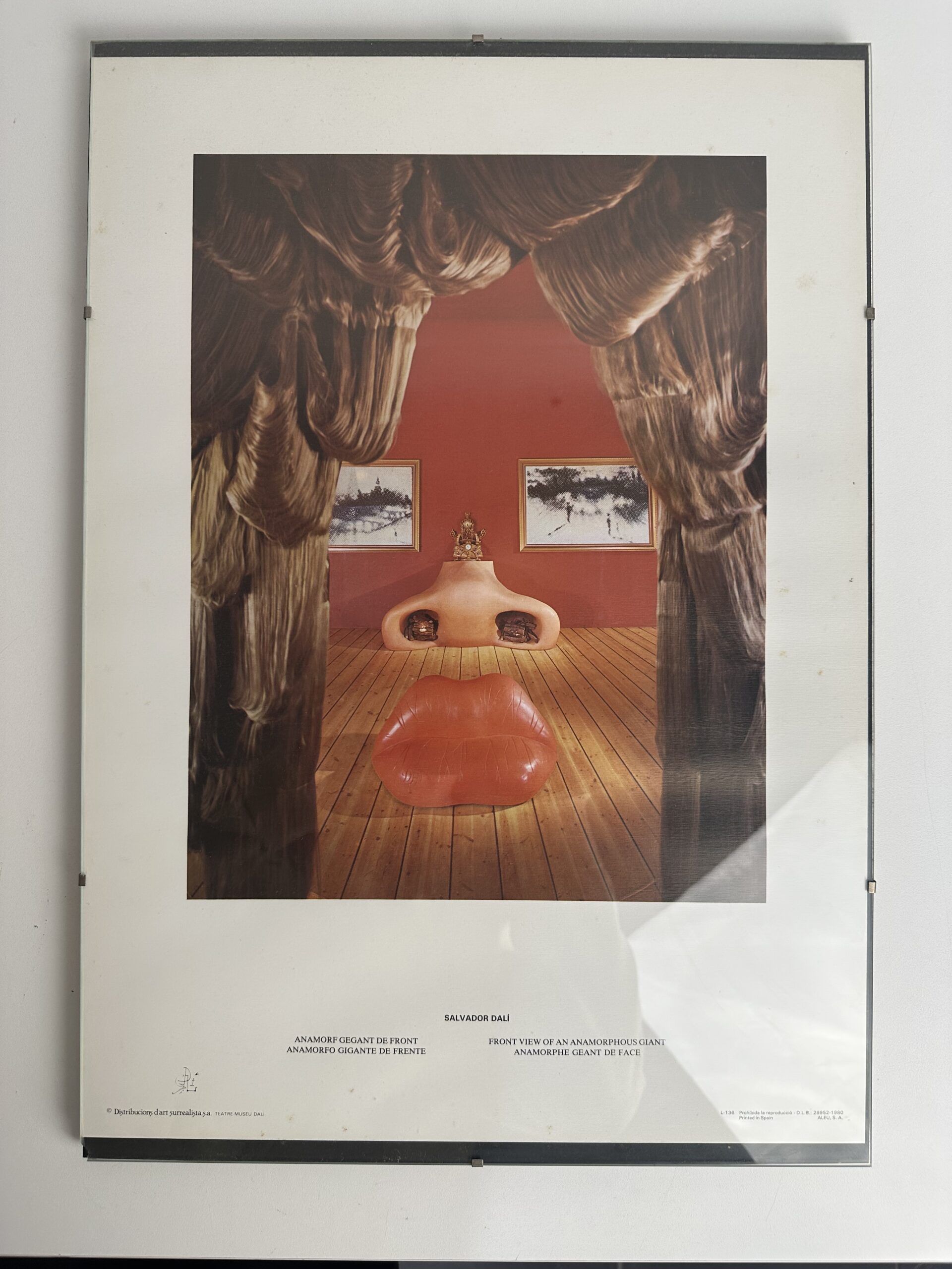 Affiche Salvador Dali Anamorphe géant de face – Image 2