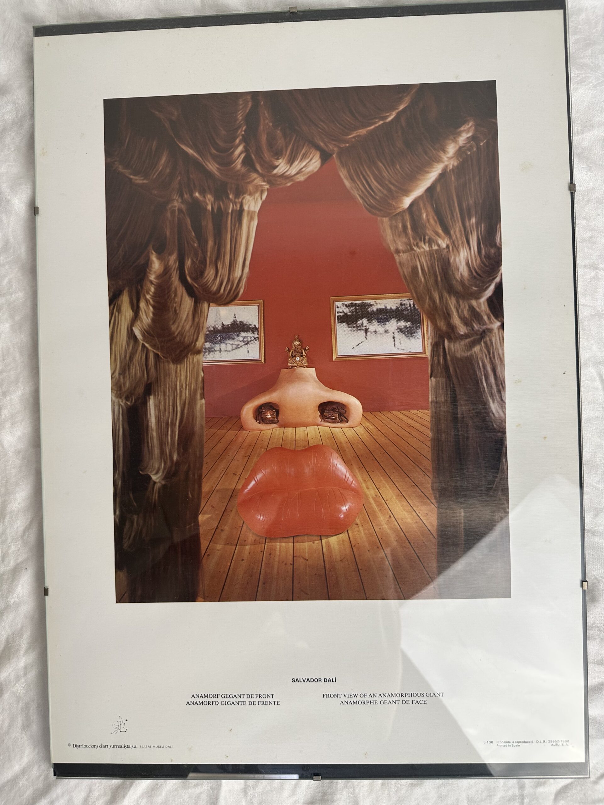 Affiche Salvador Dali Anamorphe géant de face