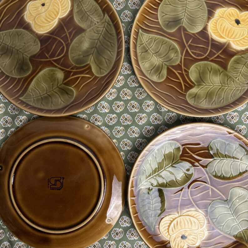 4 assiettes à dessert Sarreguemines