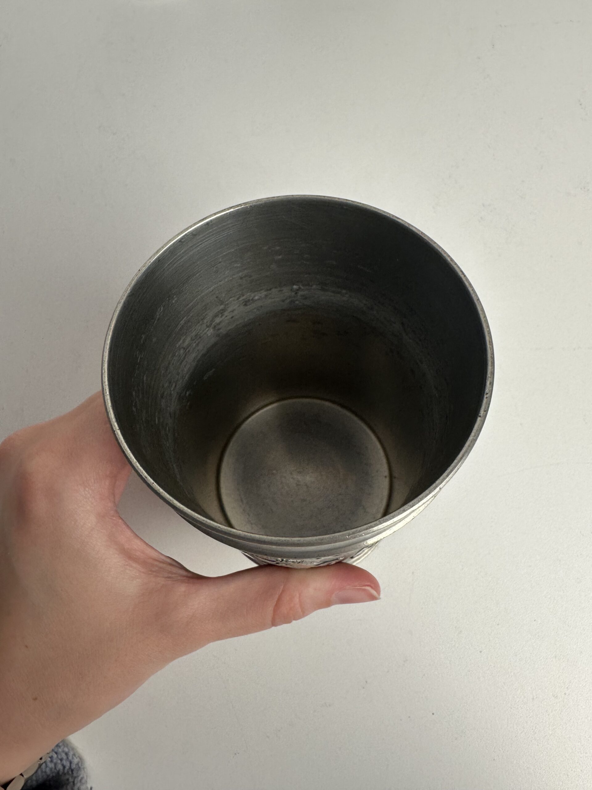 3 anciennes timbales en étain Roders Pewter Zinn – Image 3