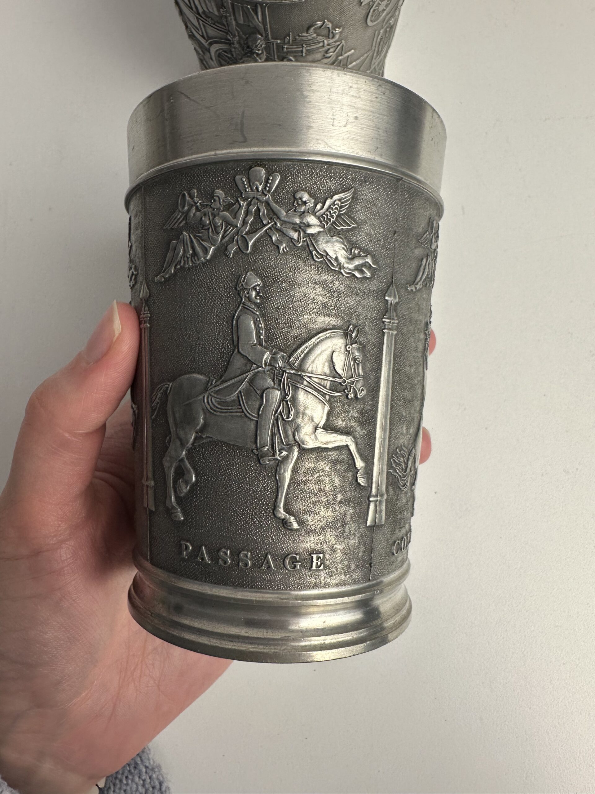 3 anciennes timbales en étain Roders Pewter Zinn – Image 8