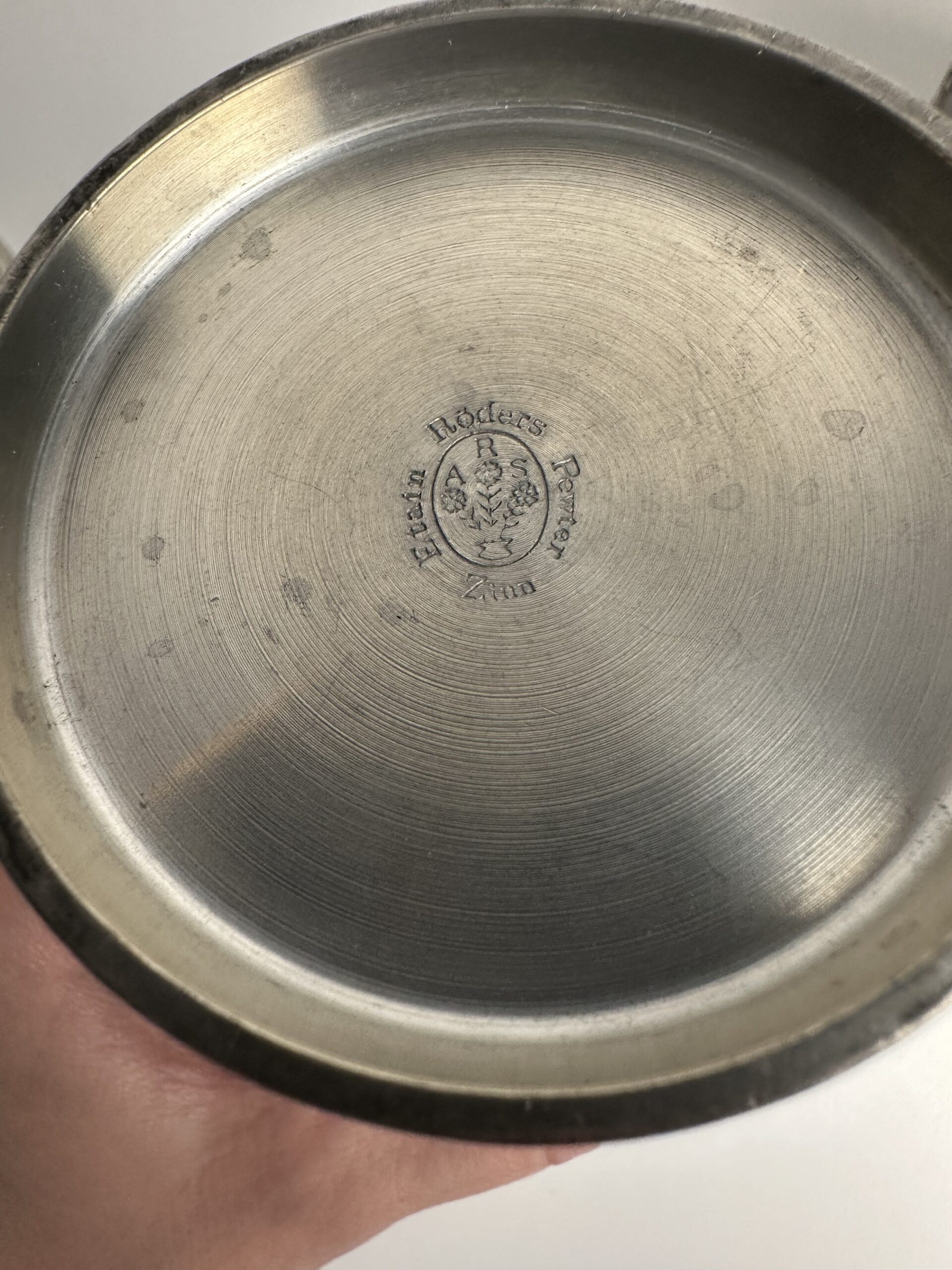 3 anciennes timbales en étain Roders Pewter Zinn – Image 14