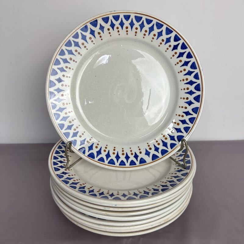 10 assiettes KG Lunéville anciennes