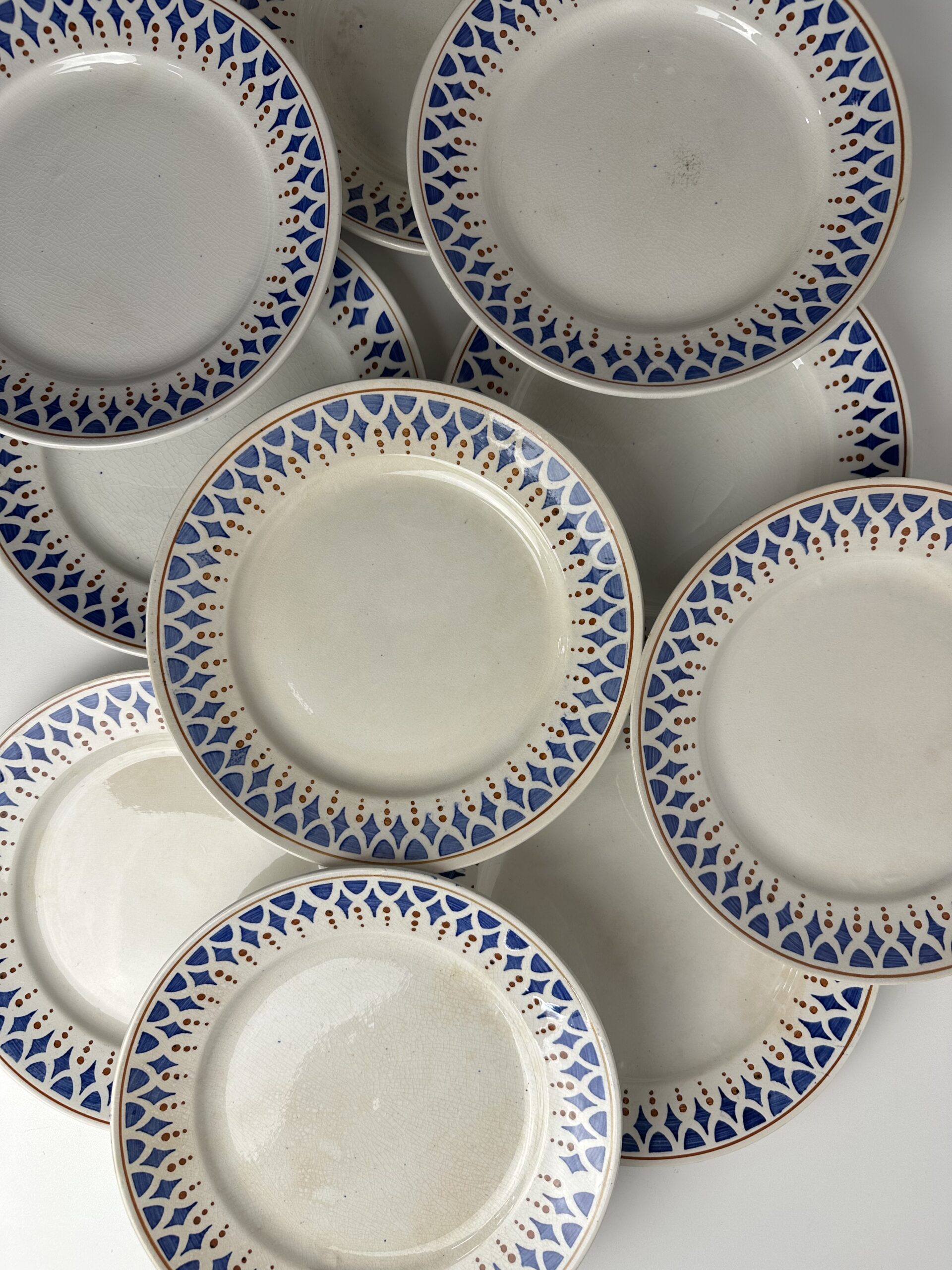 10 assiettes KG Lunéville anciennes – Image 9