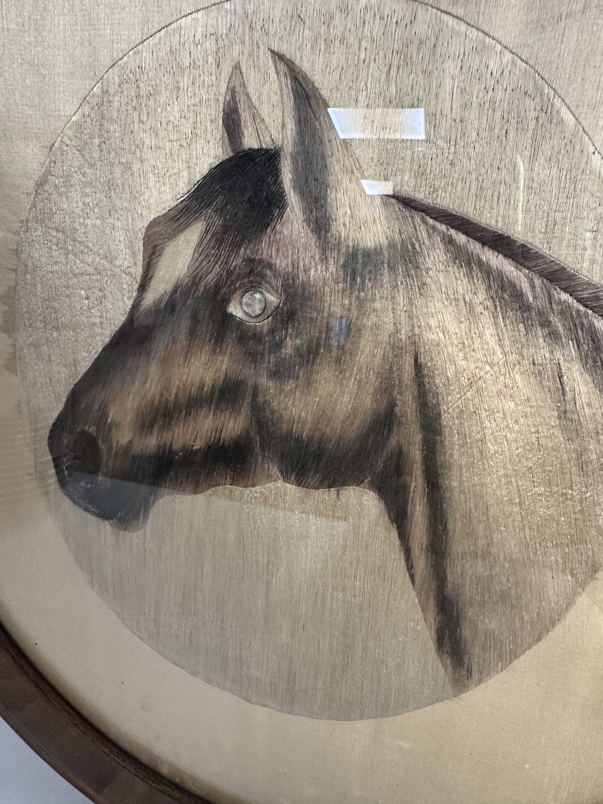 Ancien cadre broderie sur soie – Image 3