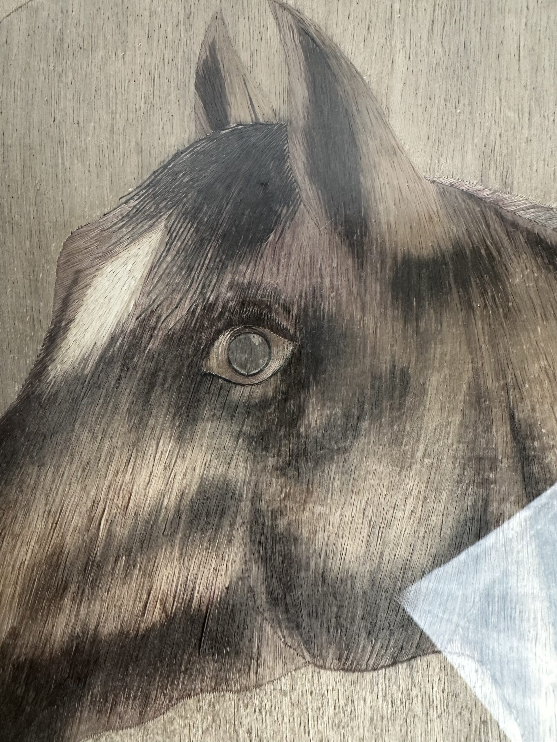 Ancien cadre broderie sur soie – Image 9