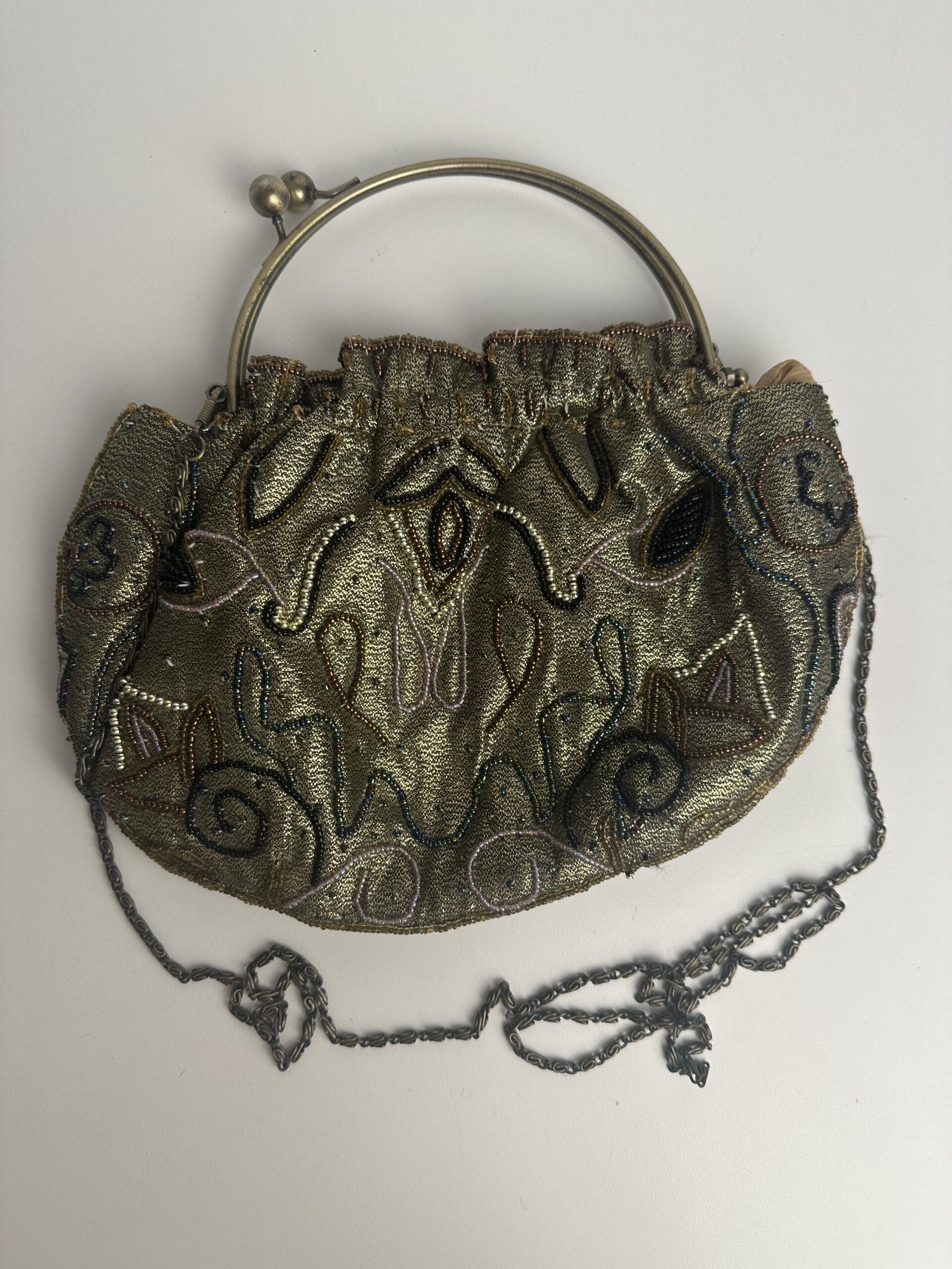 Petit sac pochette perlé vintage – Image 3